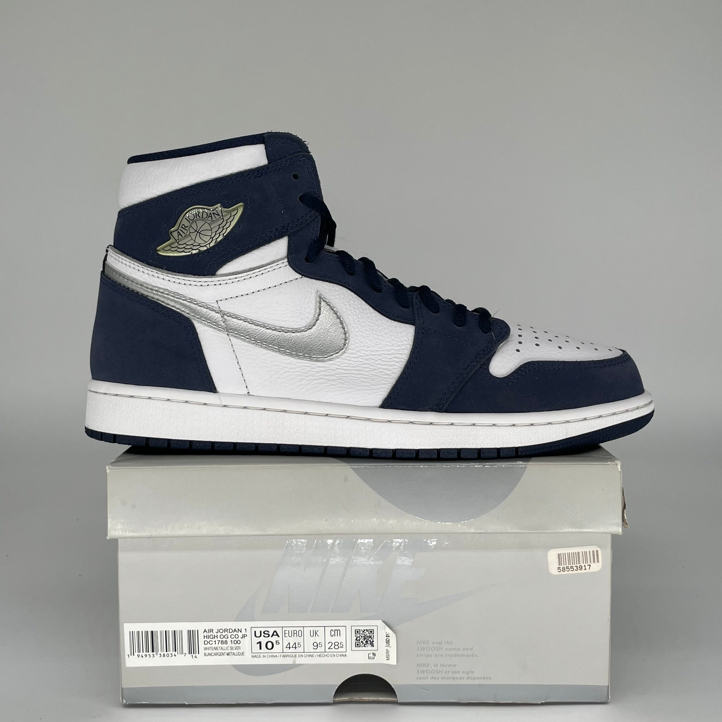 AIR JORDAN 1 CO JAPAN MIDNIGHT NAVY SIZE 10.5 DC1788-100