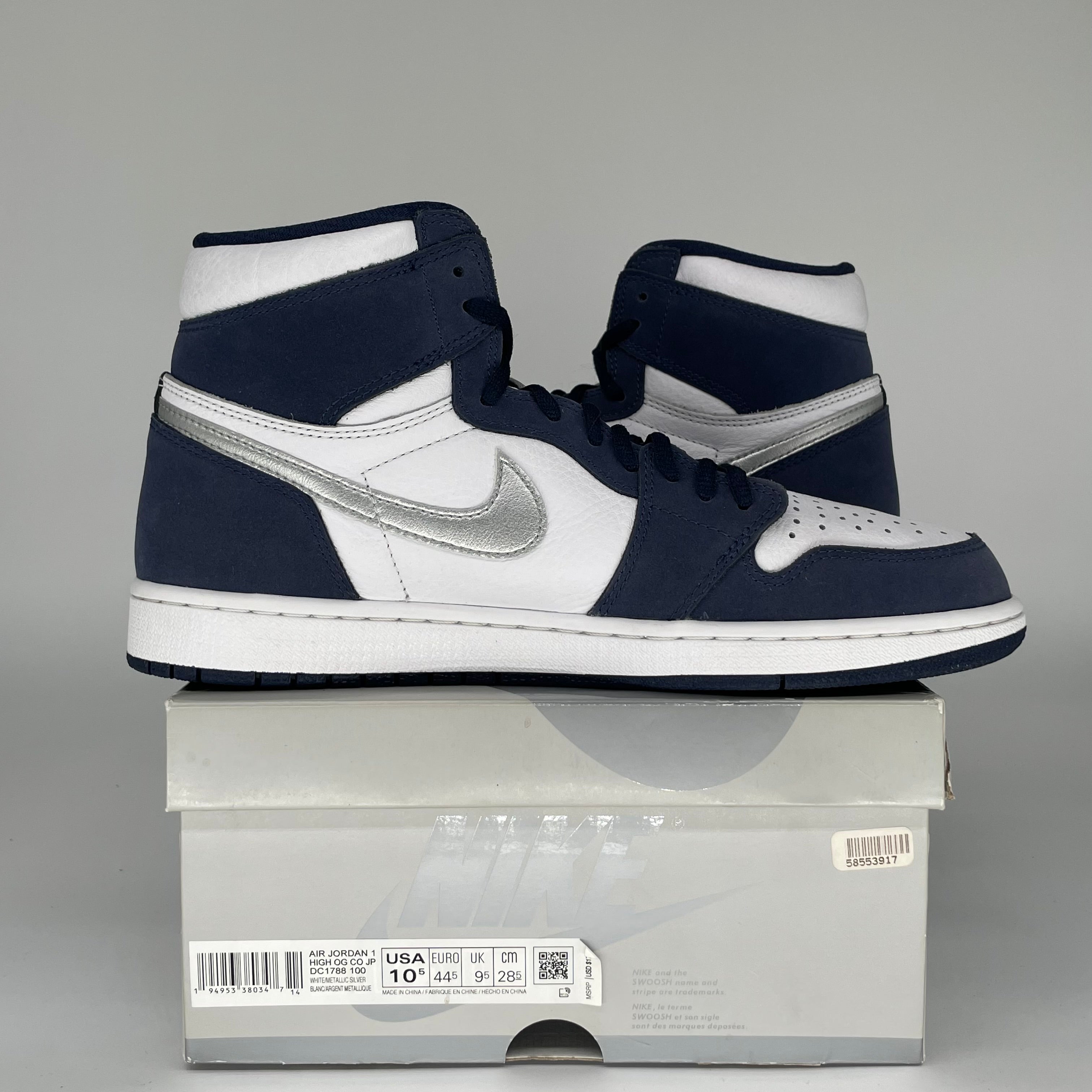 AIR JORDAN 1 CO JAPAN MIDNIGHT NAVY SIZE 10.5 DC1788-100