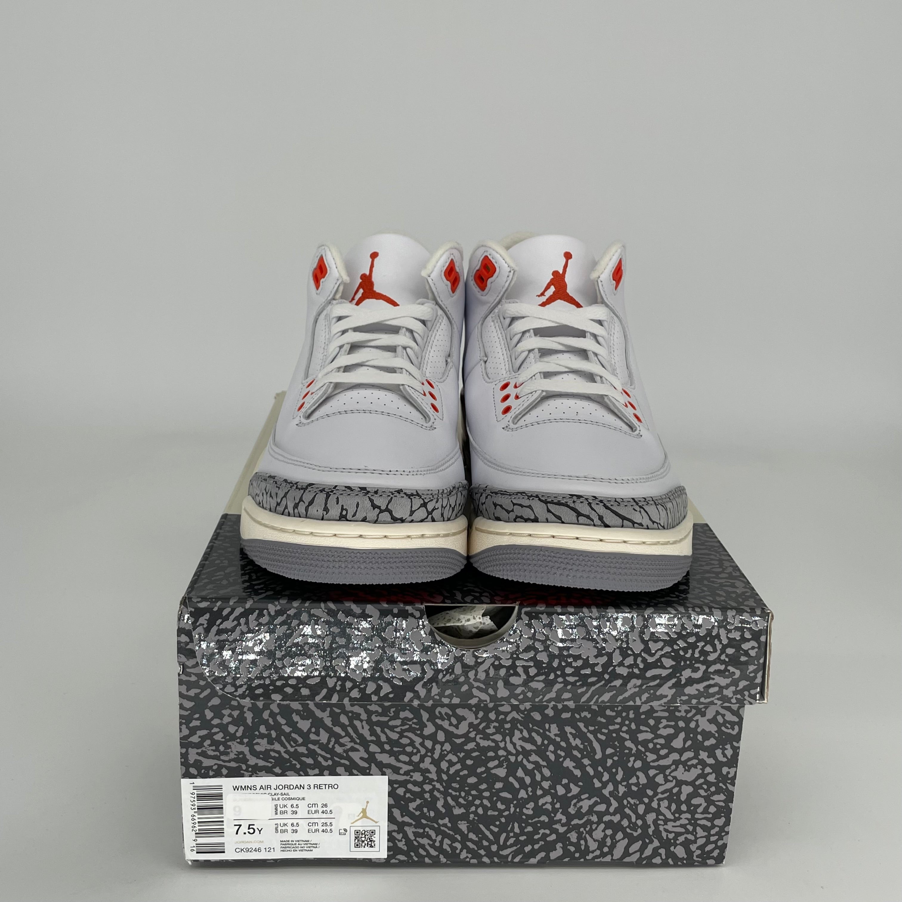 AIR JORDAN 3 GEORGIA PEACH W SIZE 7.5/9W CK9246-121