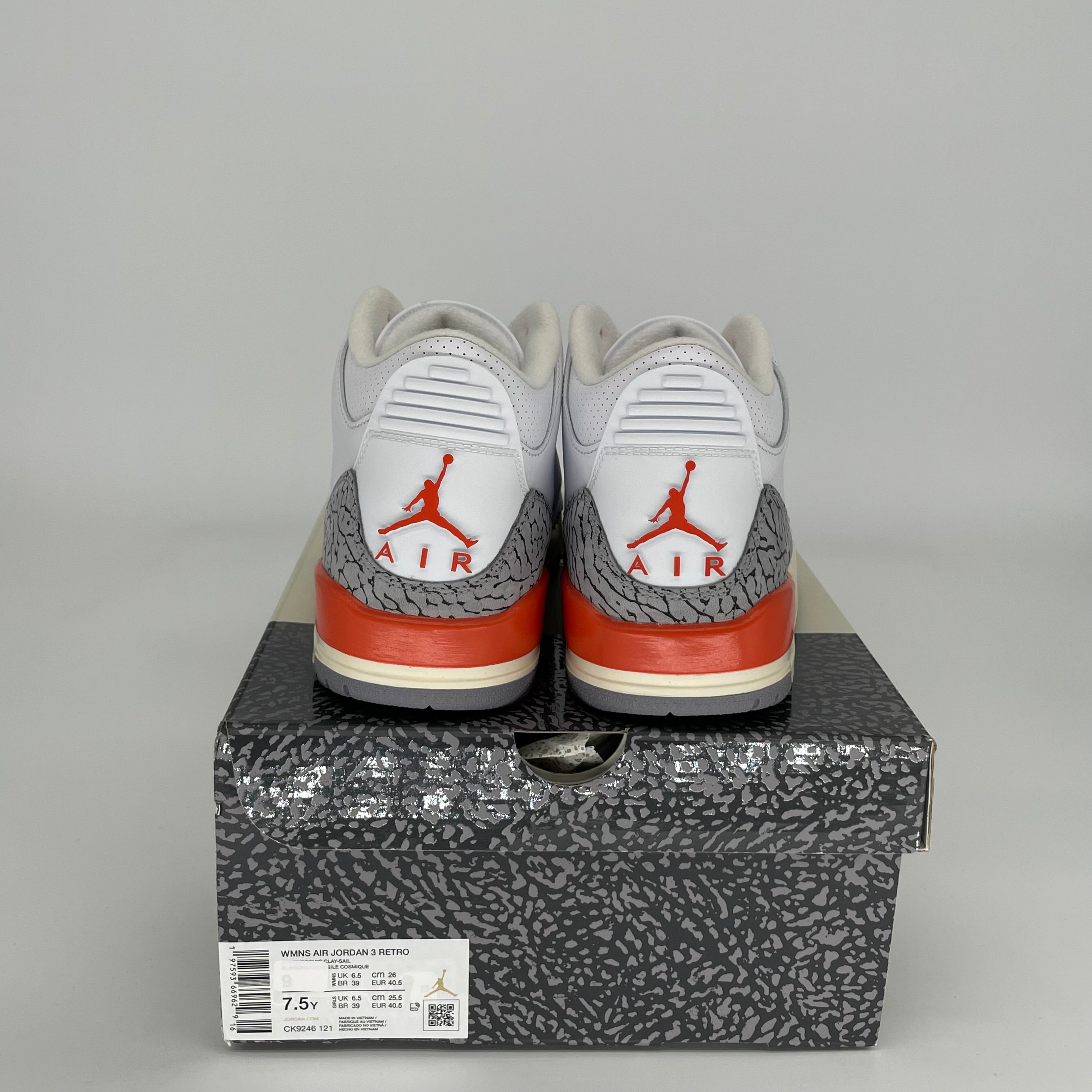 AIR JORDAN 3 GEORGIA PEACH W SIZE 7.5/9W CK9246-121