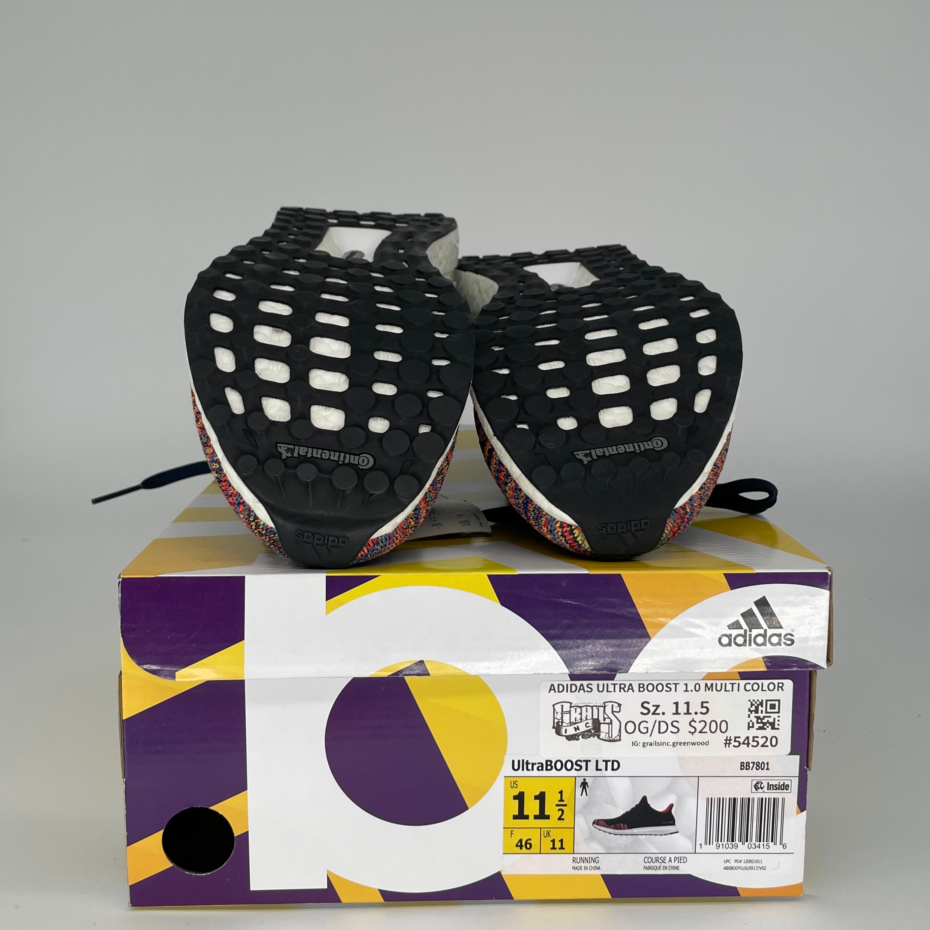 ADIDAS ULTRA BOOST 1.0 MULTI COLOR SIZE 11.5 BB7801