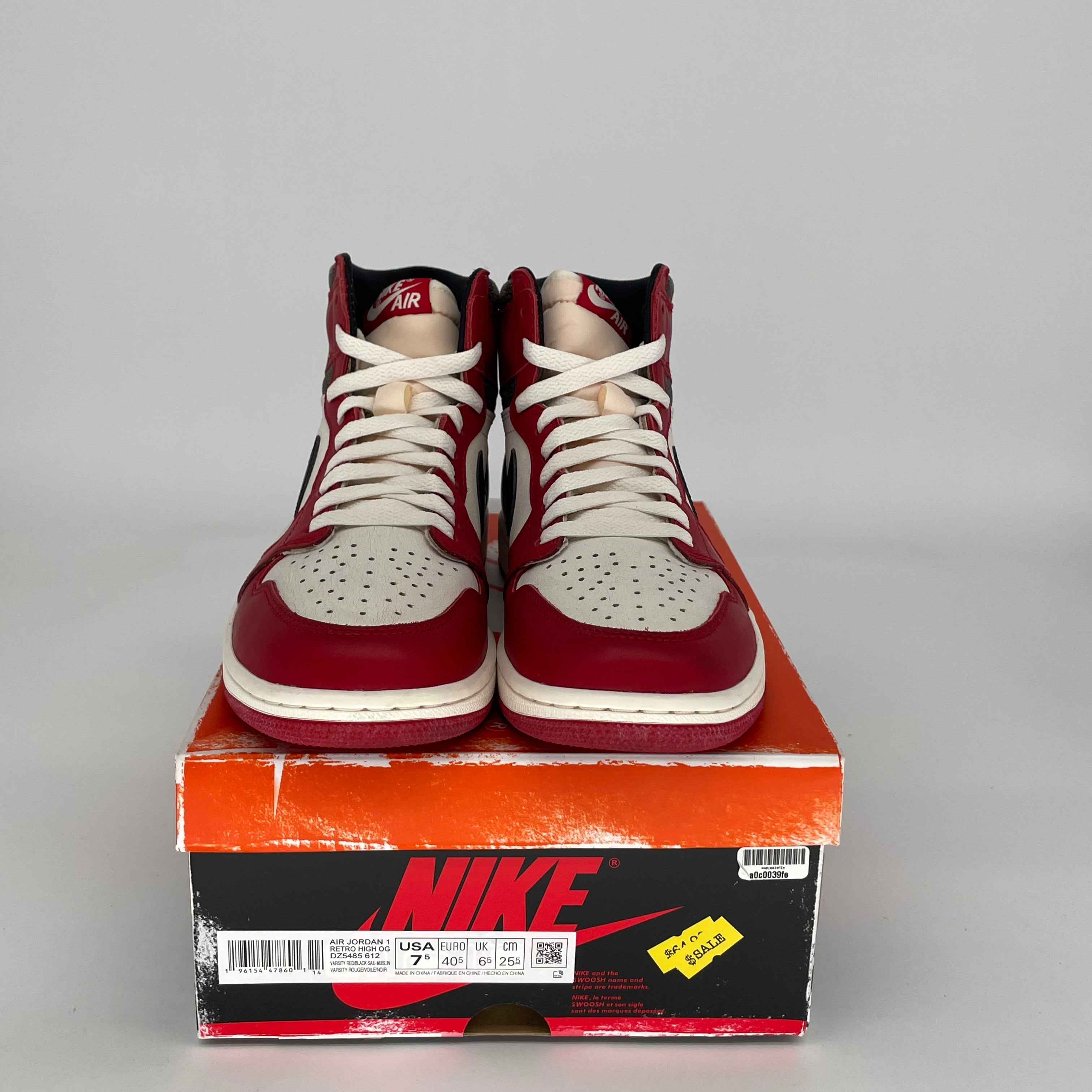 AIR JORDAN 1 LOST AND FOUND SIZE 7.5 DZ5485-612