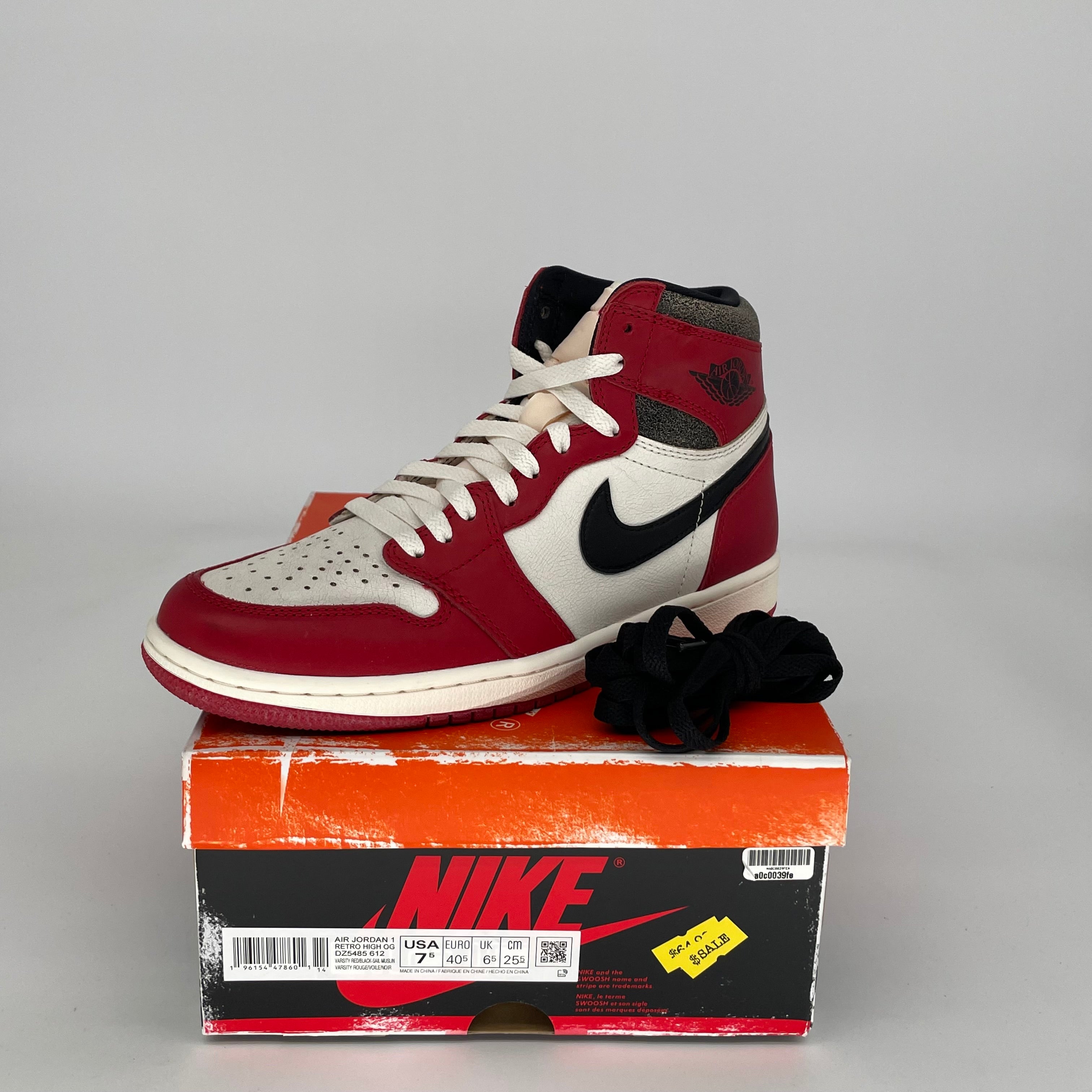 AIR JORDAN 1 LOST AND FOUND SIZE 7.5 DZ5485-612