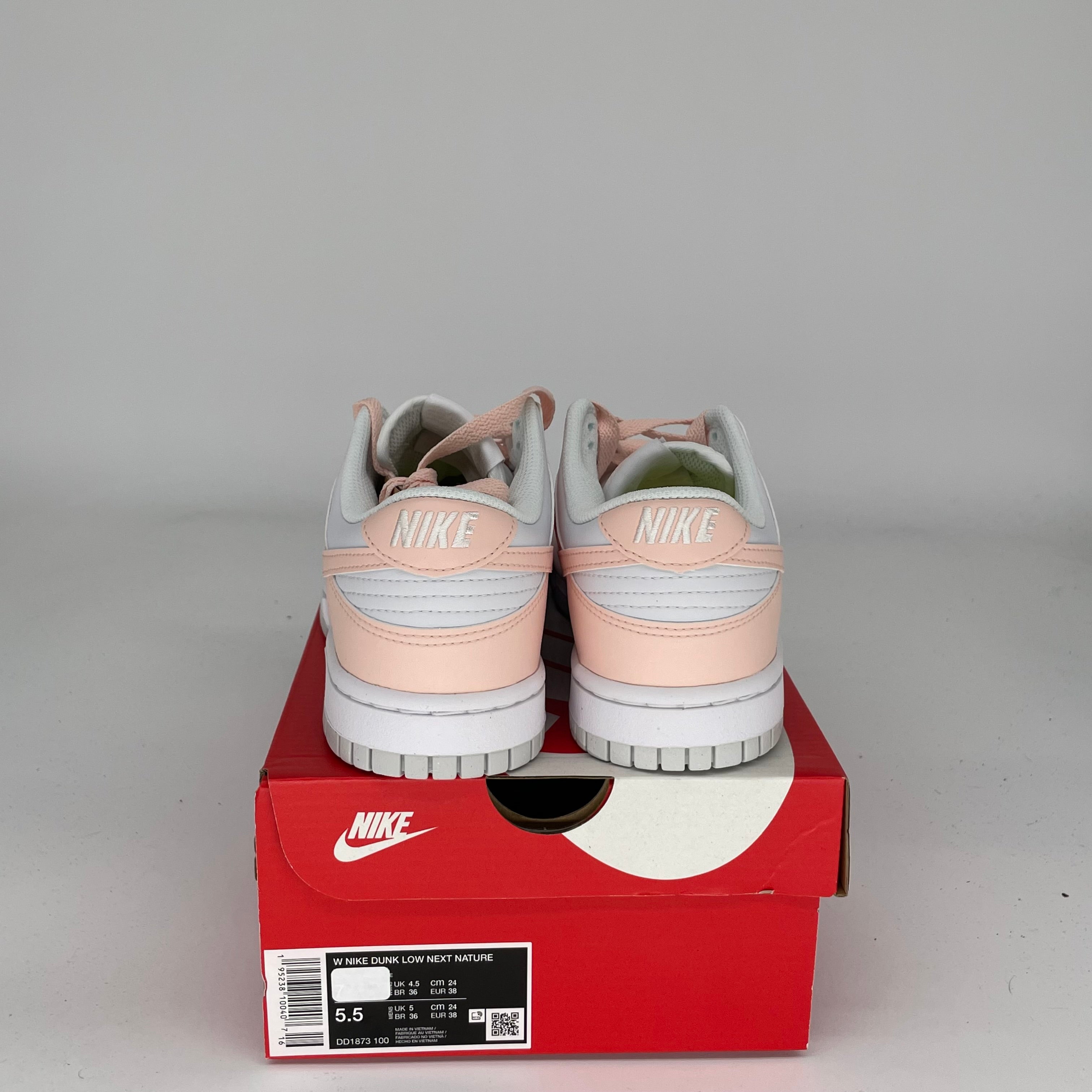 NIKE DUNK LOW NEXT NATURE PALE CORAL W SIZE 5.5/7W DD1873-100
