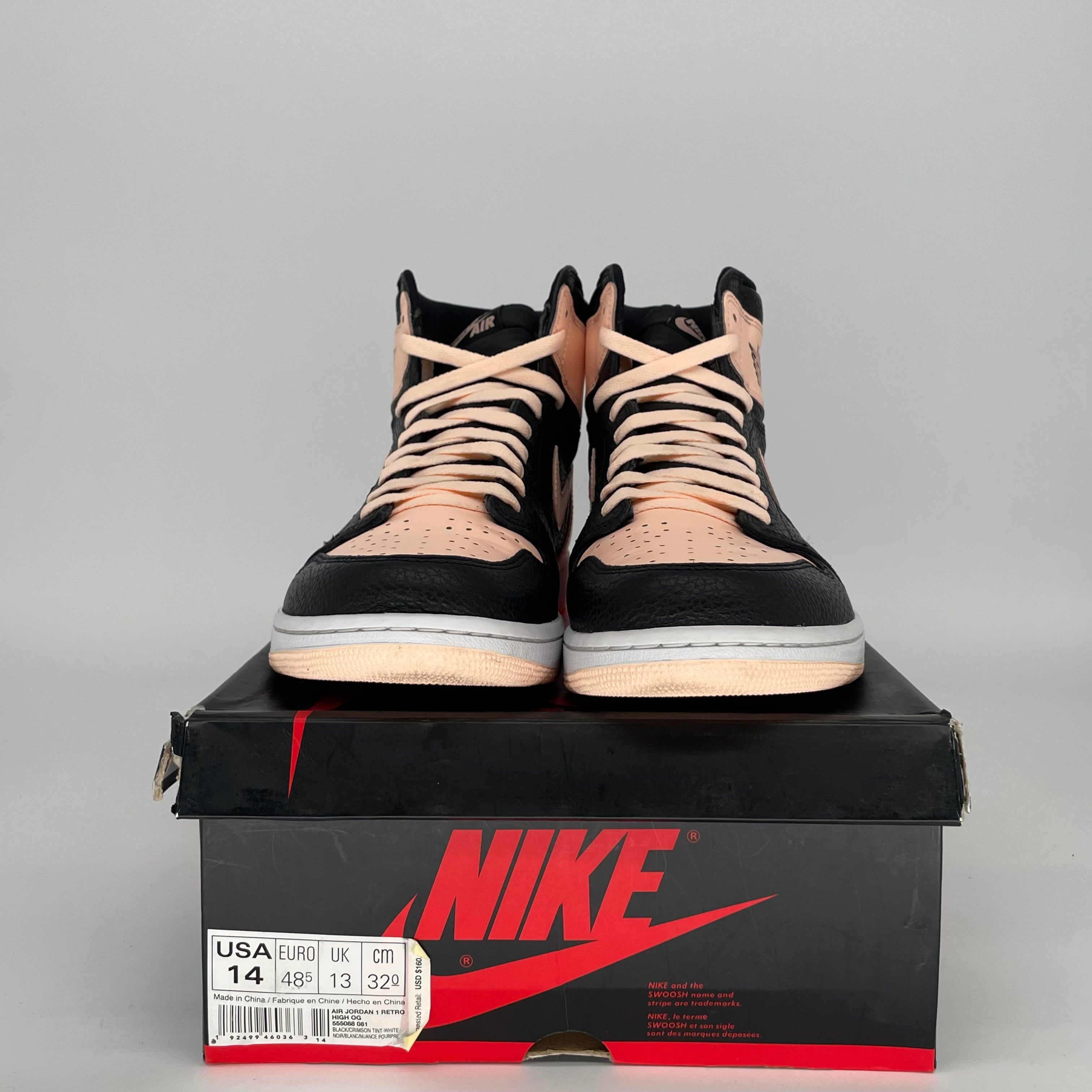 AIR JORDAN 1 CRIMSON TINT SIZE 14 555088-081