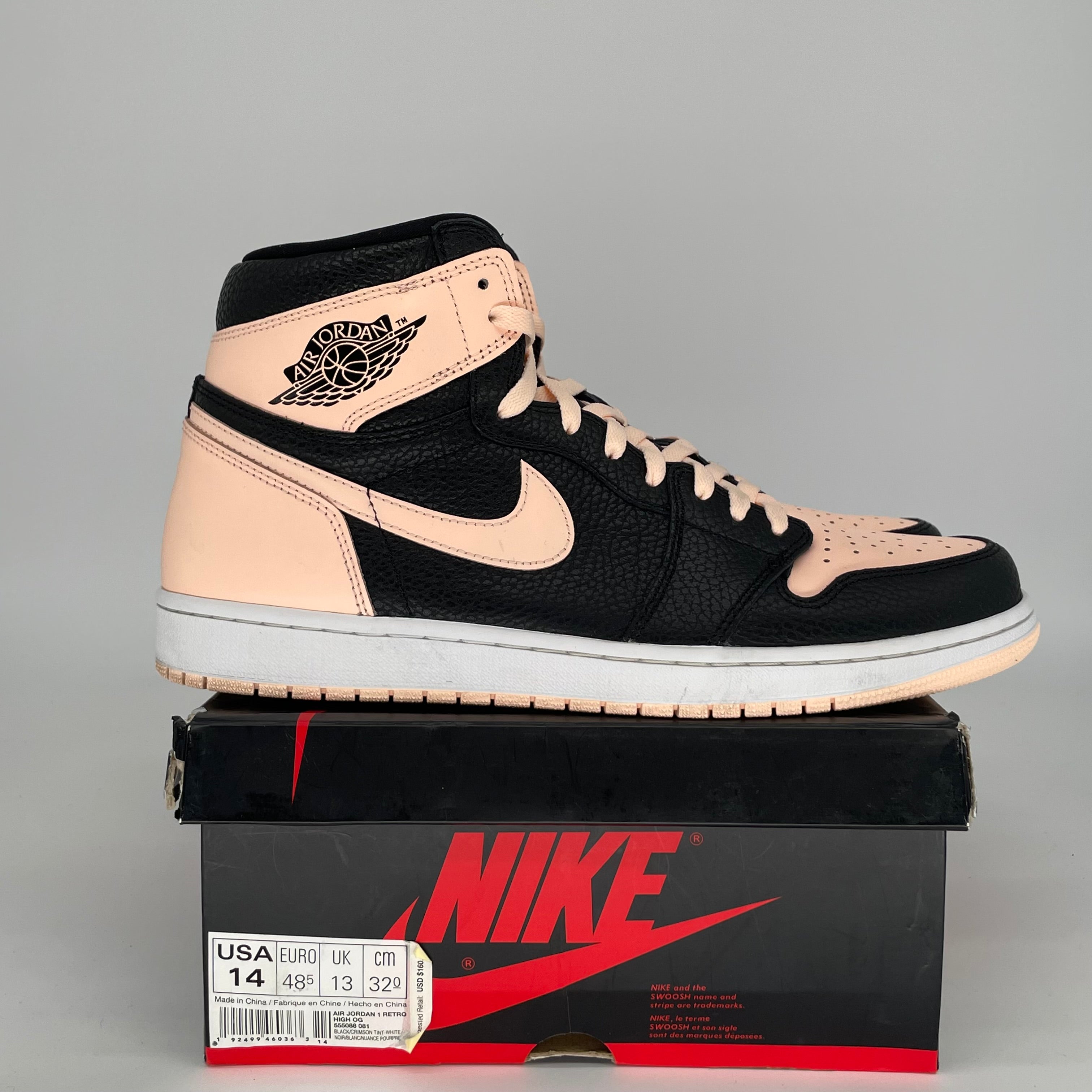 AIR JORDAN 1 CRIMSON TINT SIZE 14 555088-081