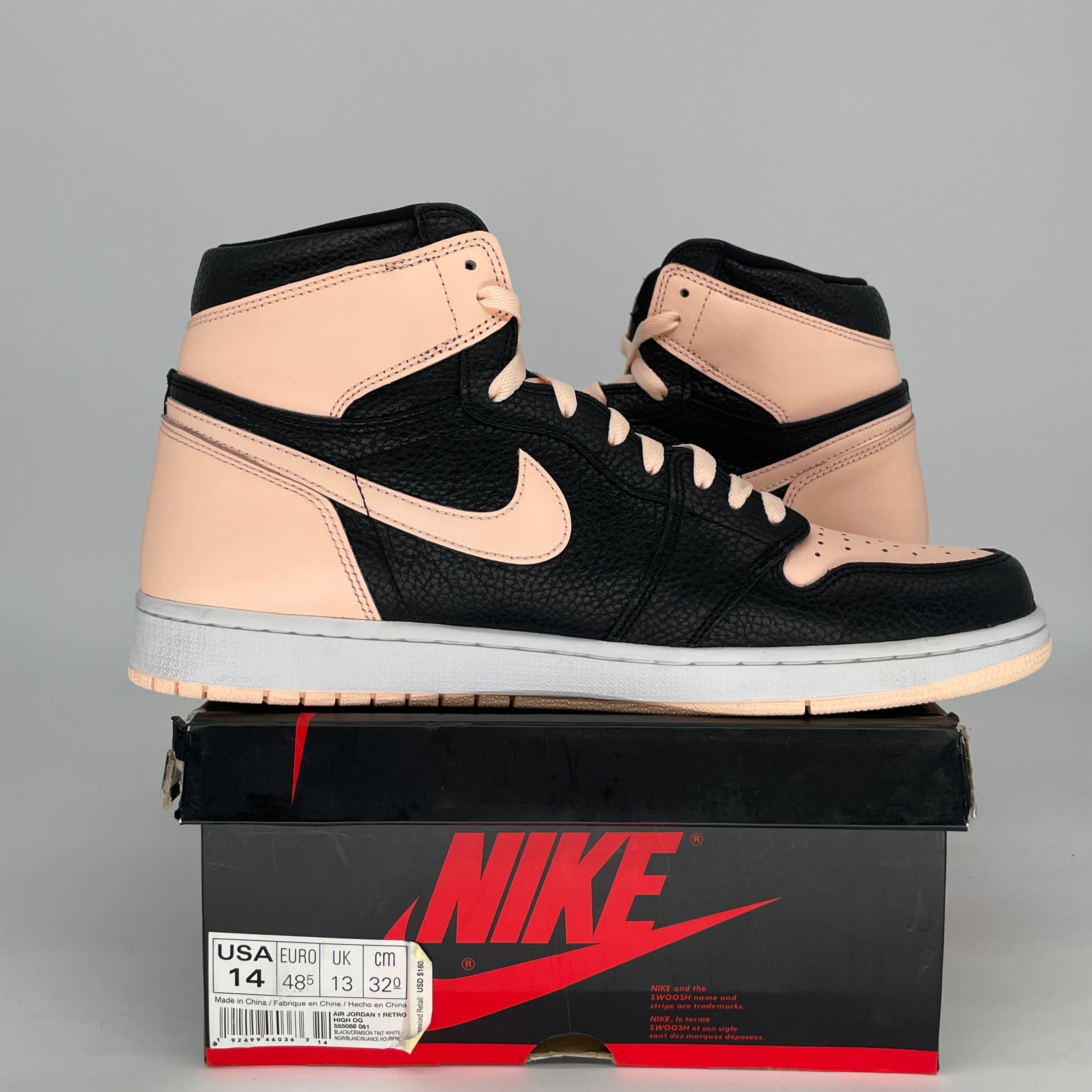 AIR JORDAN 1 CRIMSON TINT SIZE 14 555088-081