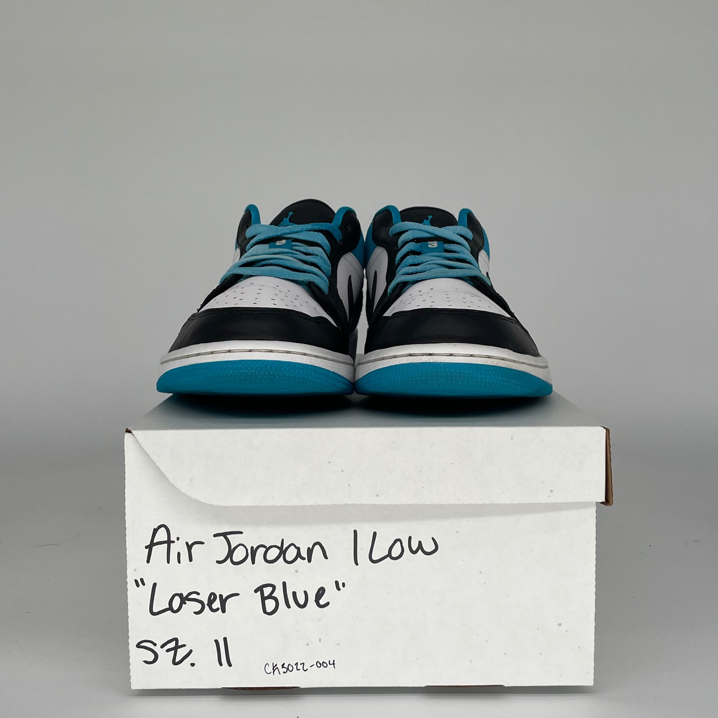 AIR JORDAN 1 LOW LASER BLUE SIZE 11 CK3022-004