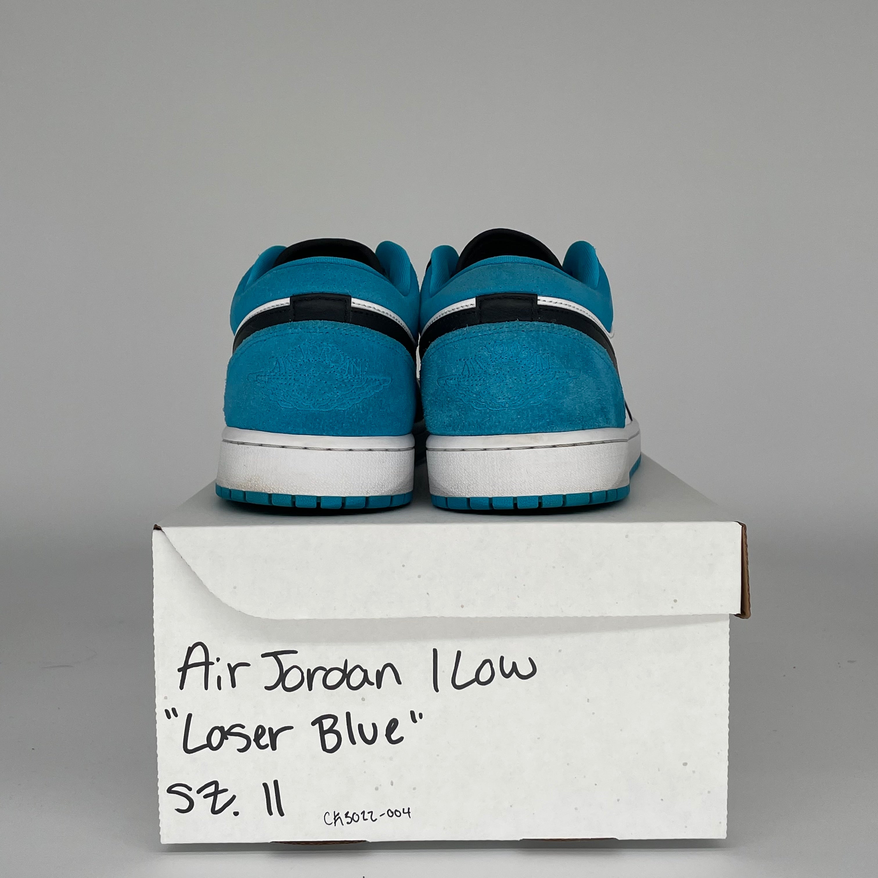 AIR JORDAN 1 LOW LASER BLUE SIZE 11 CK3022-004