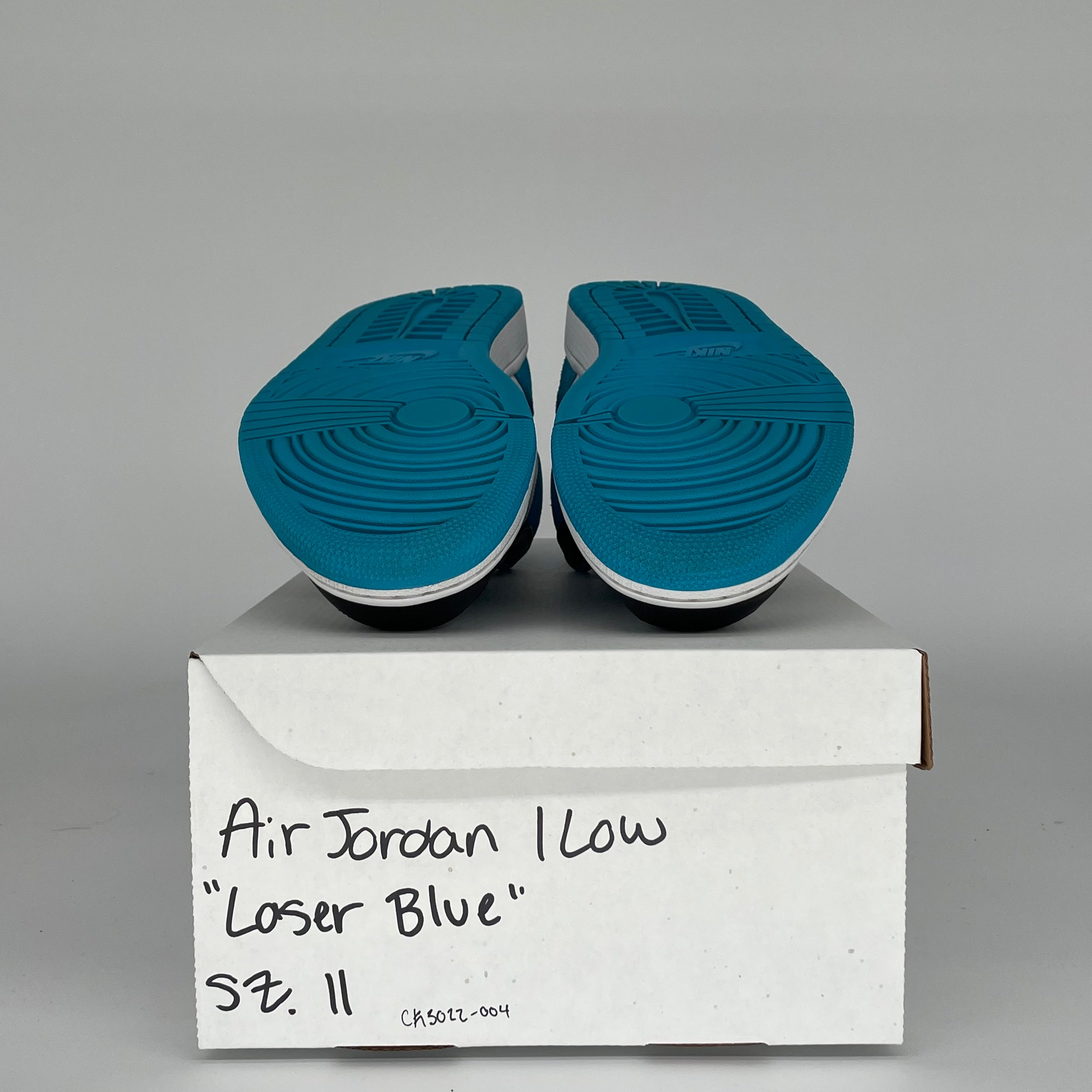 AIR JORDAN 1 LOW LASER BLUE SIZE 11 CK3022-004