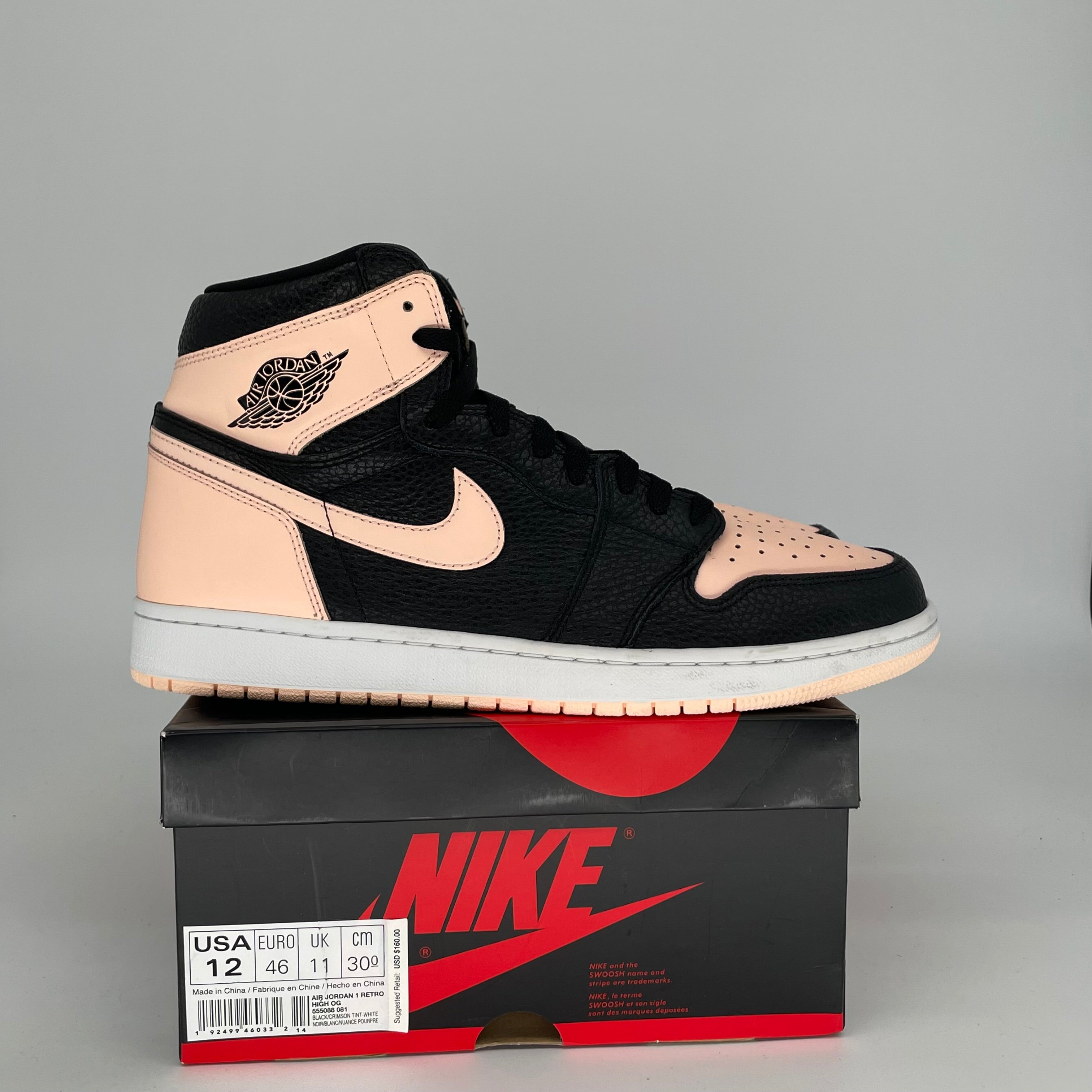 AIR JORDAN 1 CRIMSON TINT SIZE 12 555088-081