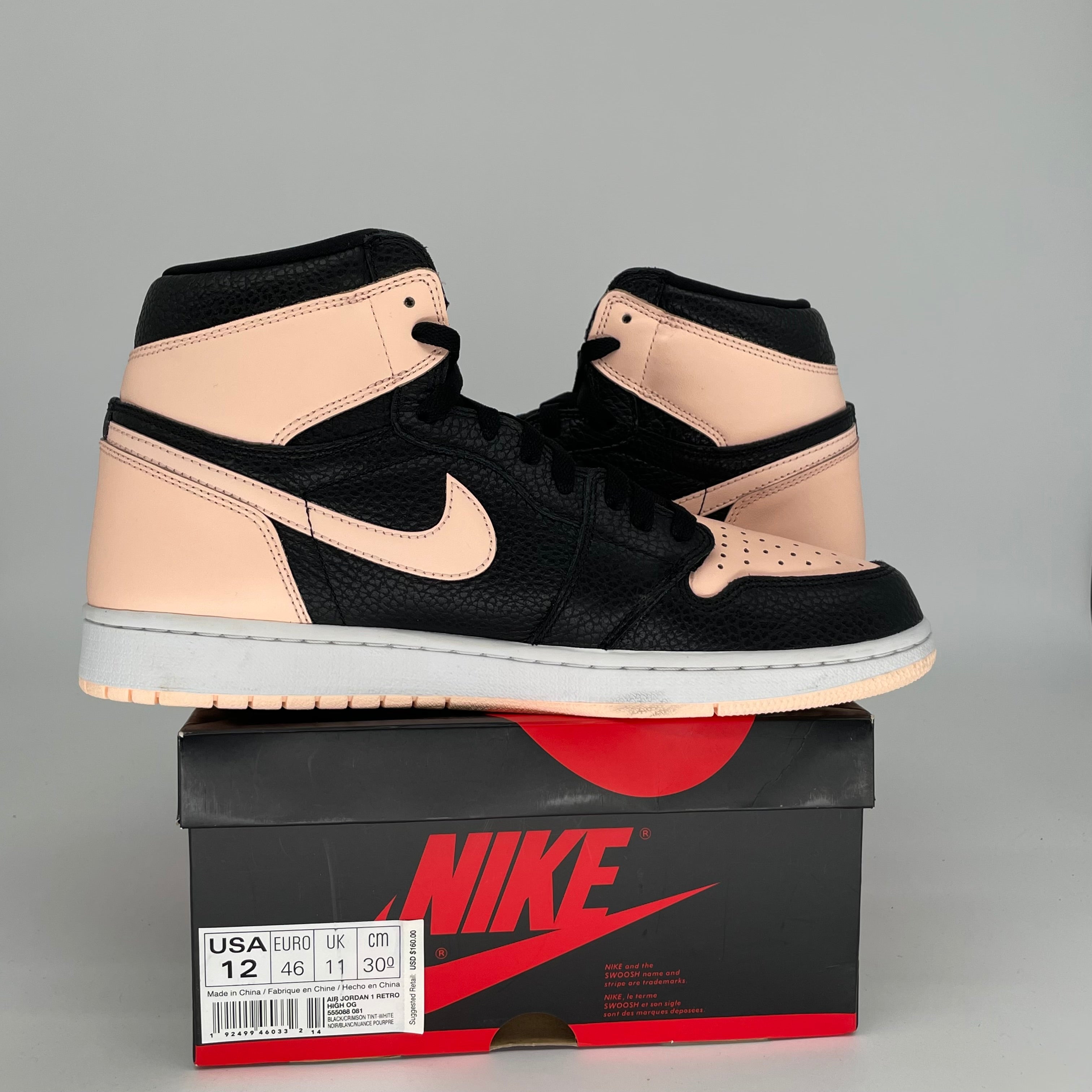 AIR JORDAN 1 CRIMSON TINT SIZE 12 555088-081