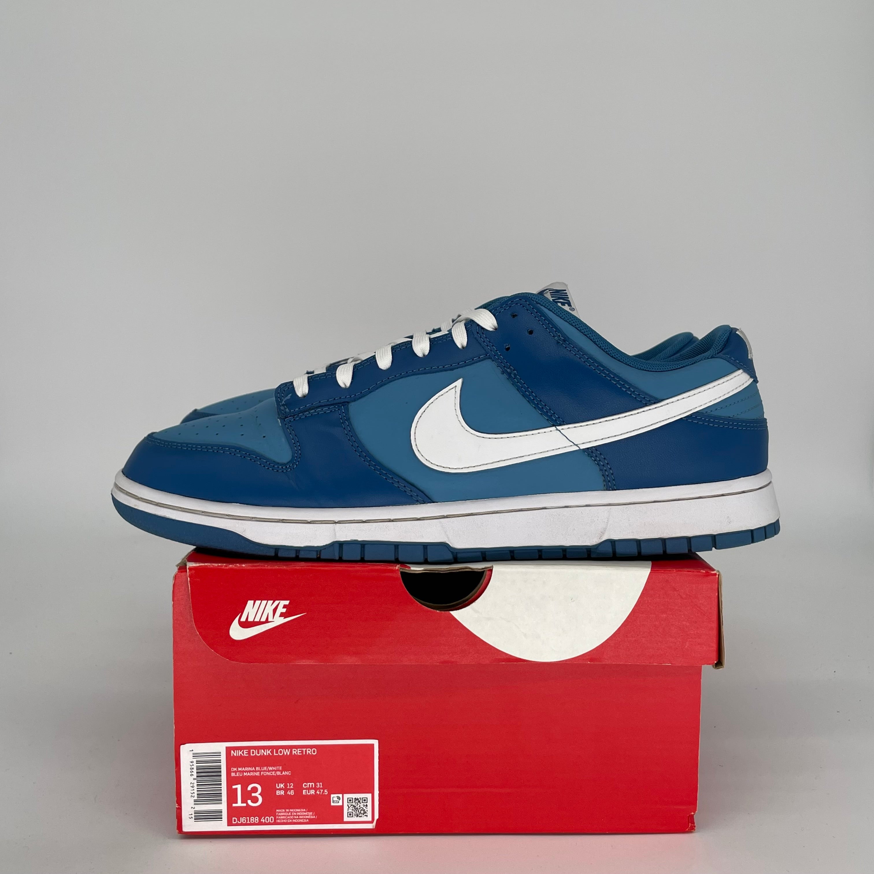 NIKE DUNK LOW DARK MARINA BLUE SIZE 13 DJ6188-400