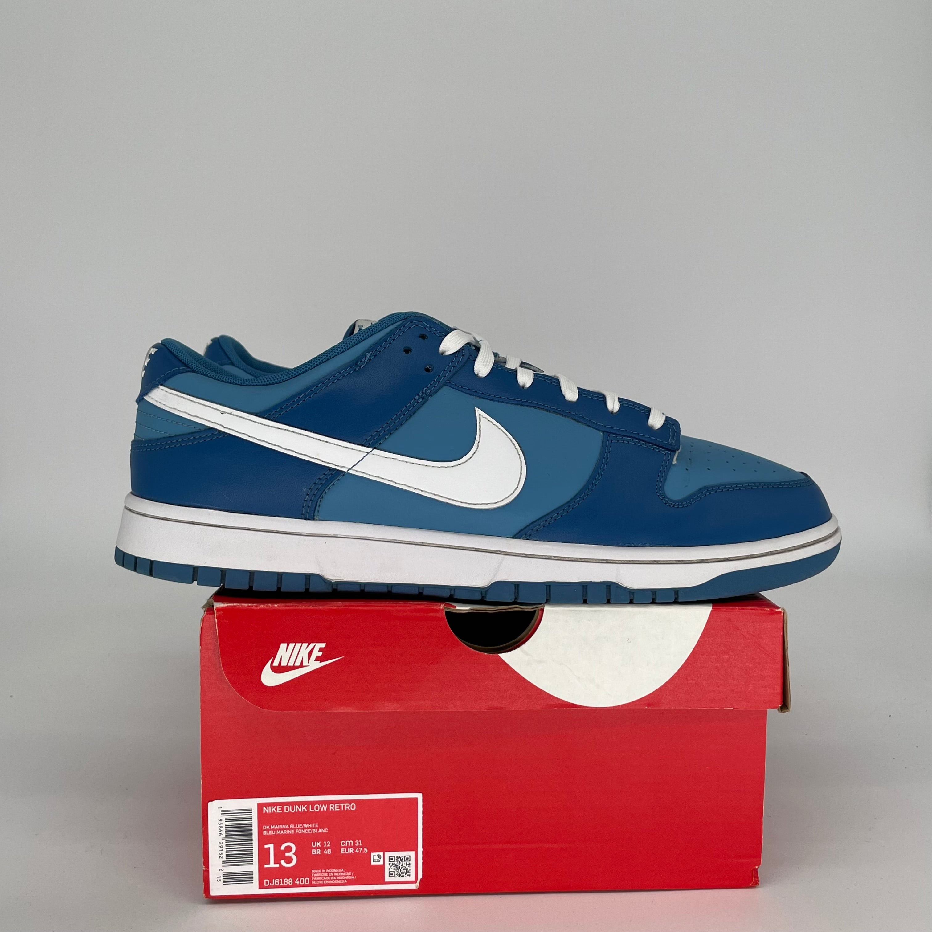 NIKE DUNK LOW DARK MARINA BLUE SIZE 13 DJ6188-400