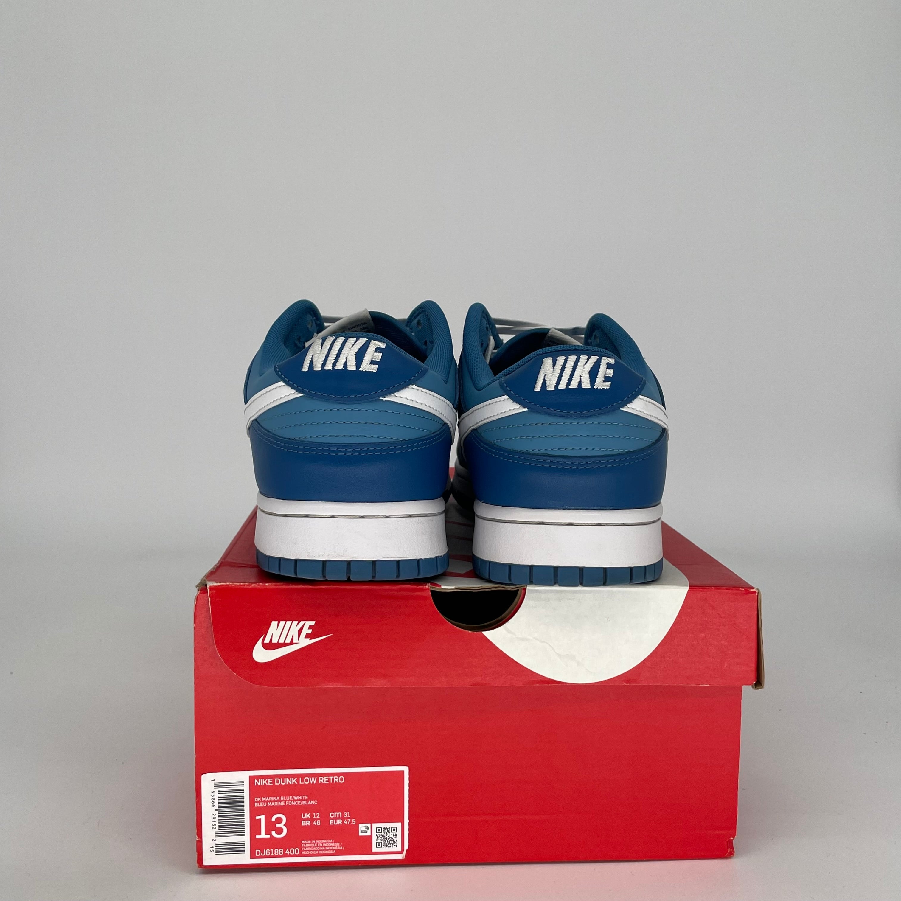 NIKE DUNK LOW DARK MARINA BLUE SIZE 13 DJ6188-400