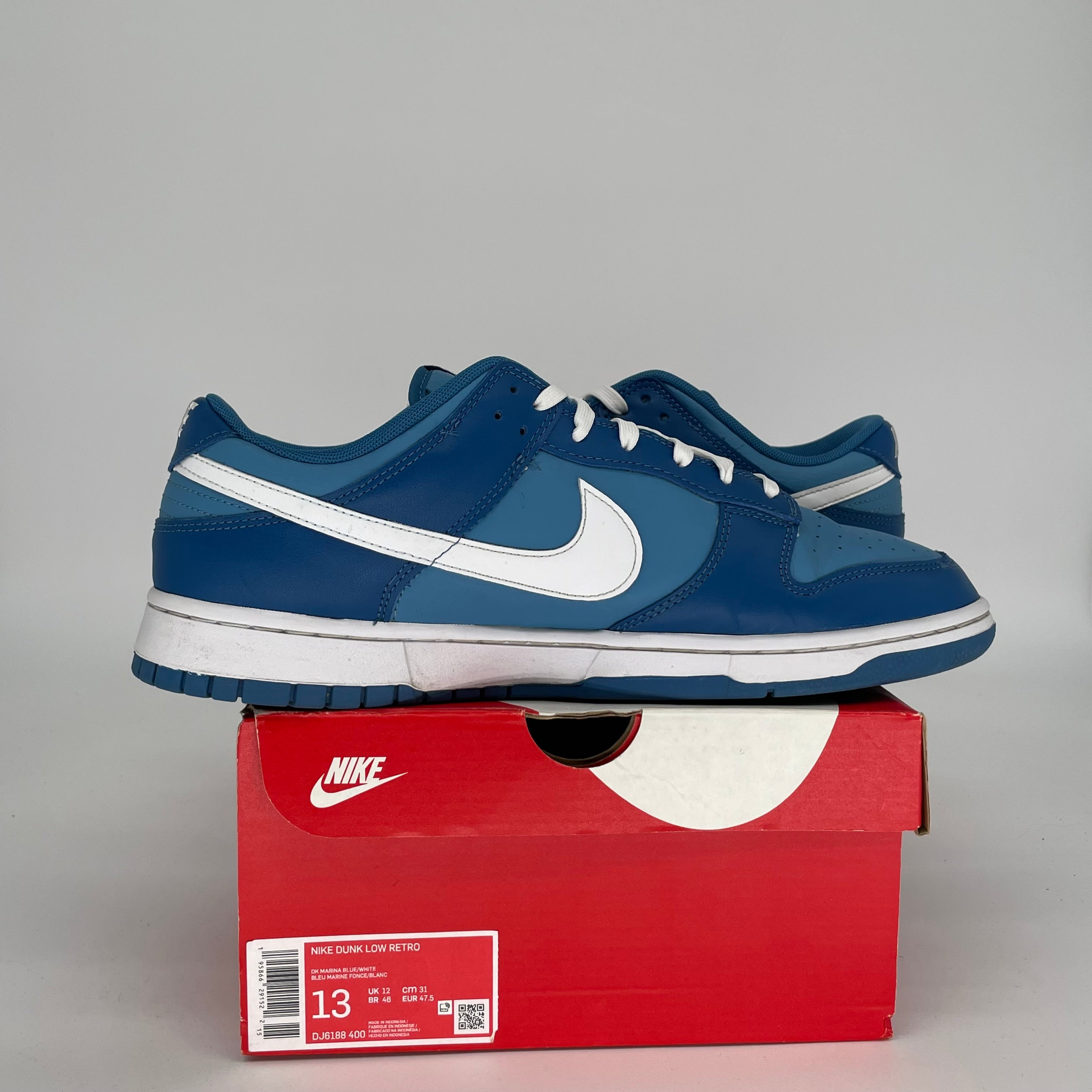 NIKE DUNK LOW DARK MARINA BLUE SIZE 13 DJ6188-400