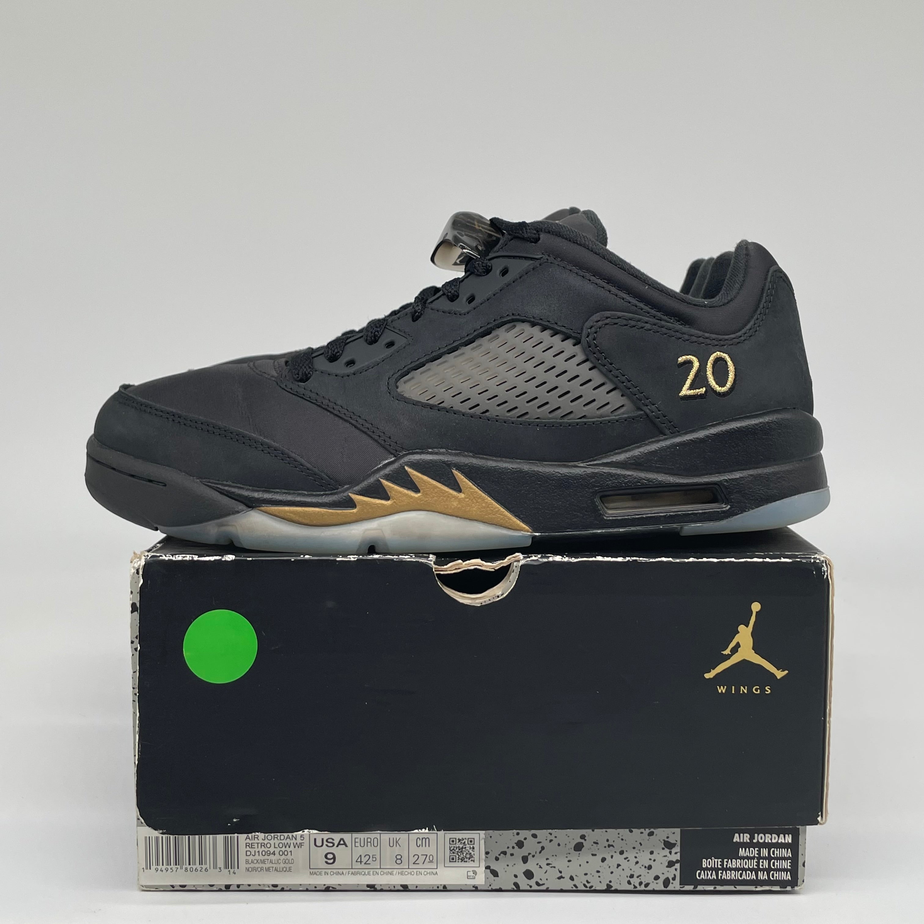 AIR JORDAN 5 LOW WINGS SIZE 9 DJ1094-001