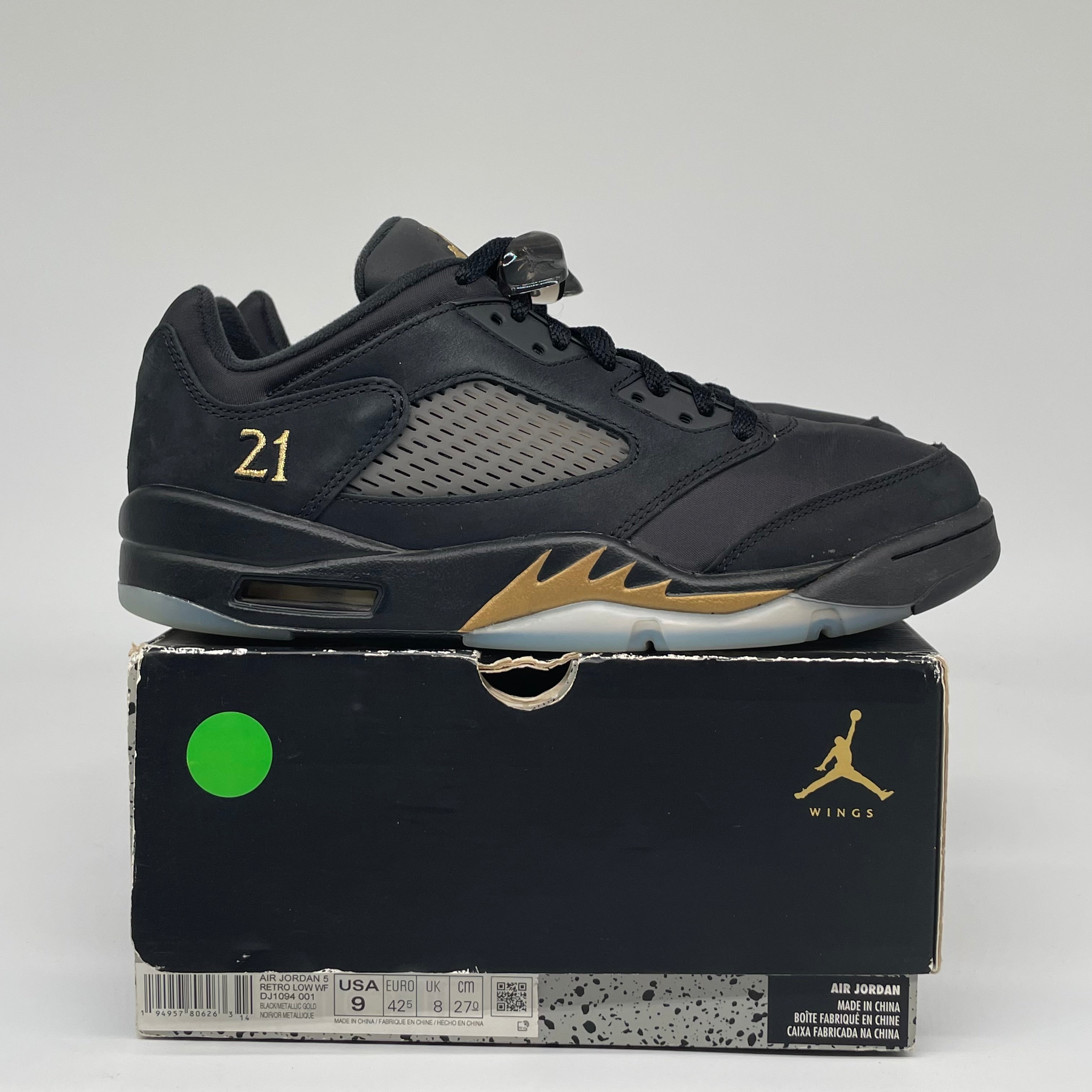 AIR JORDAN 5 LOW WINGS SIZE 9 DJ1094-001