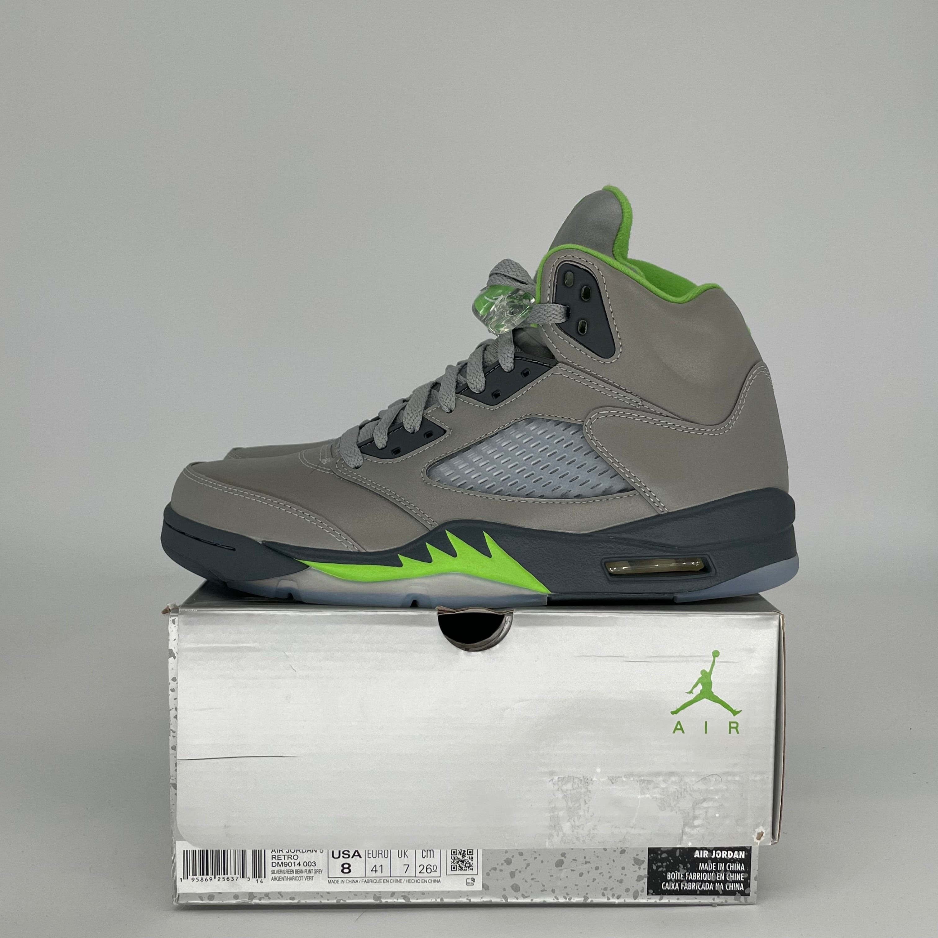 AIR JORDAN 5 GREEN BEAN SIZE 8 DM9014-003