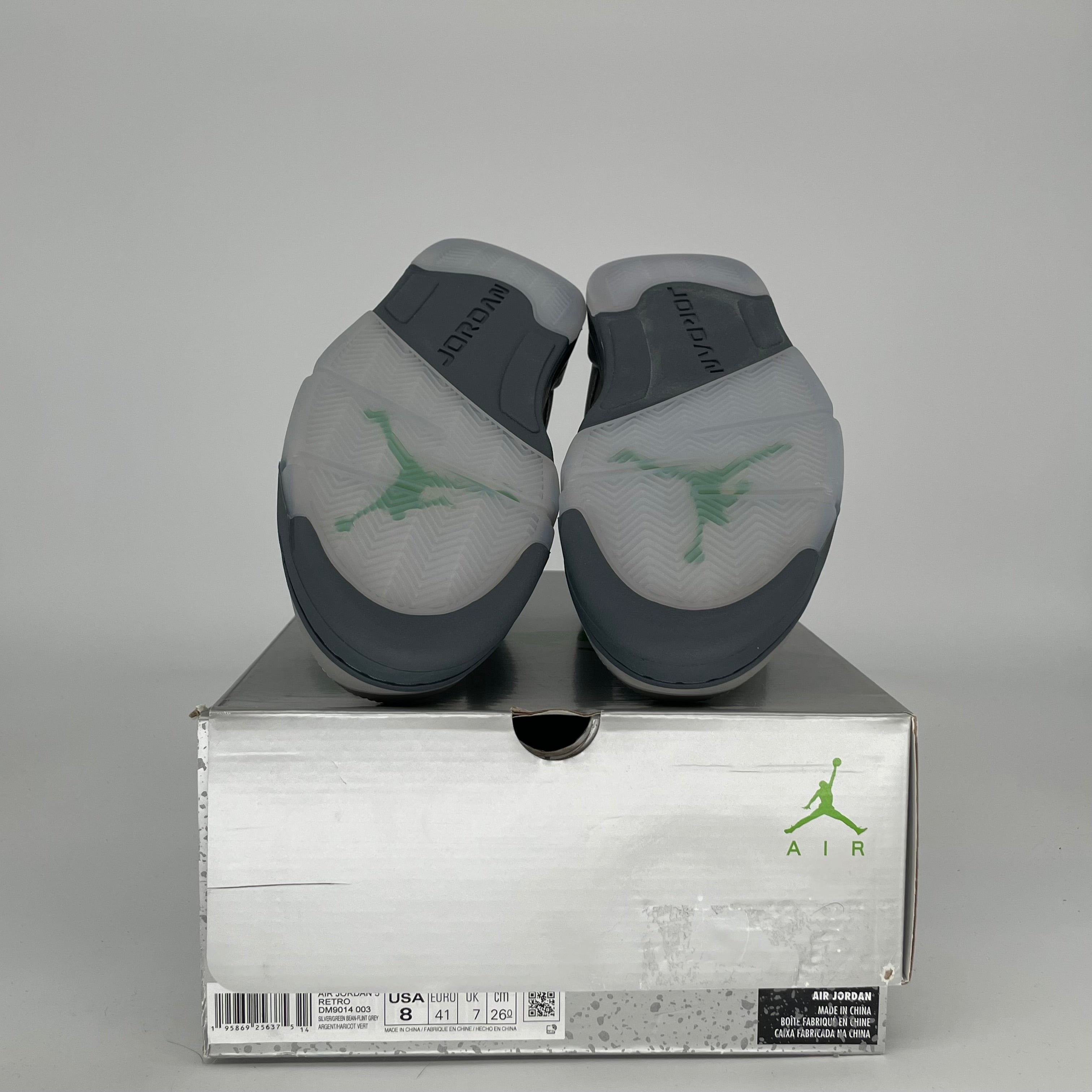 AIR JORDAN 5 GREEN BEAN SIZE 8 DM9014-003