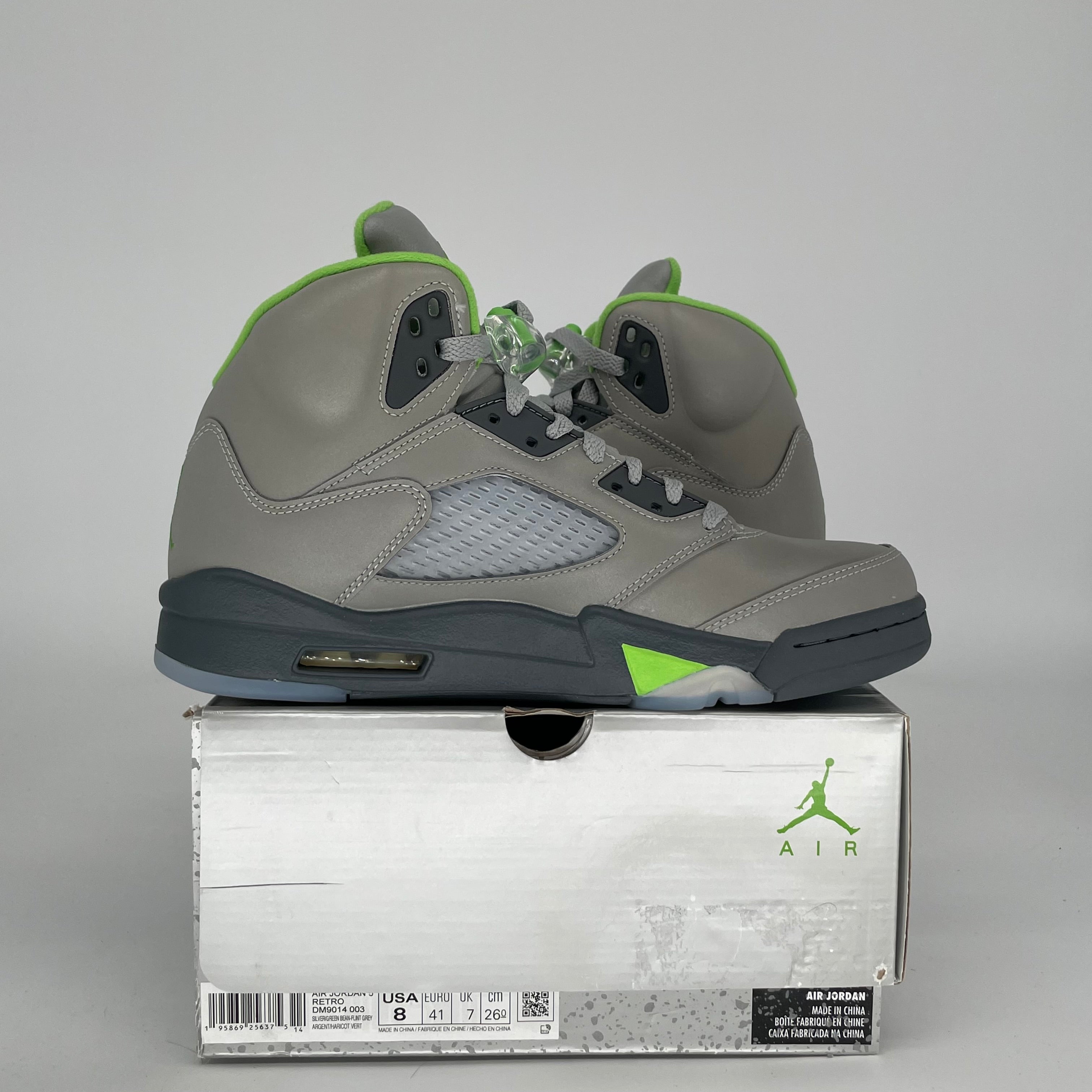 AIR JORDAN 5 GREEN BEAN SIZE 8 DM9014-003