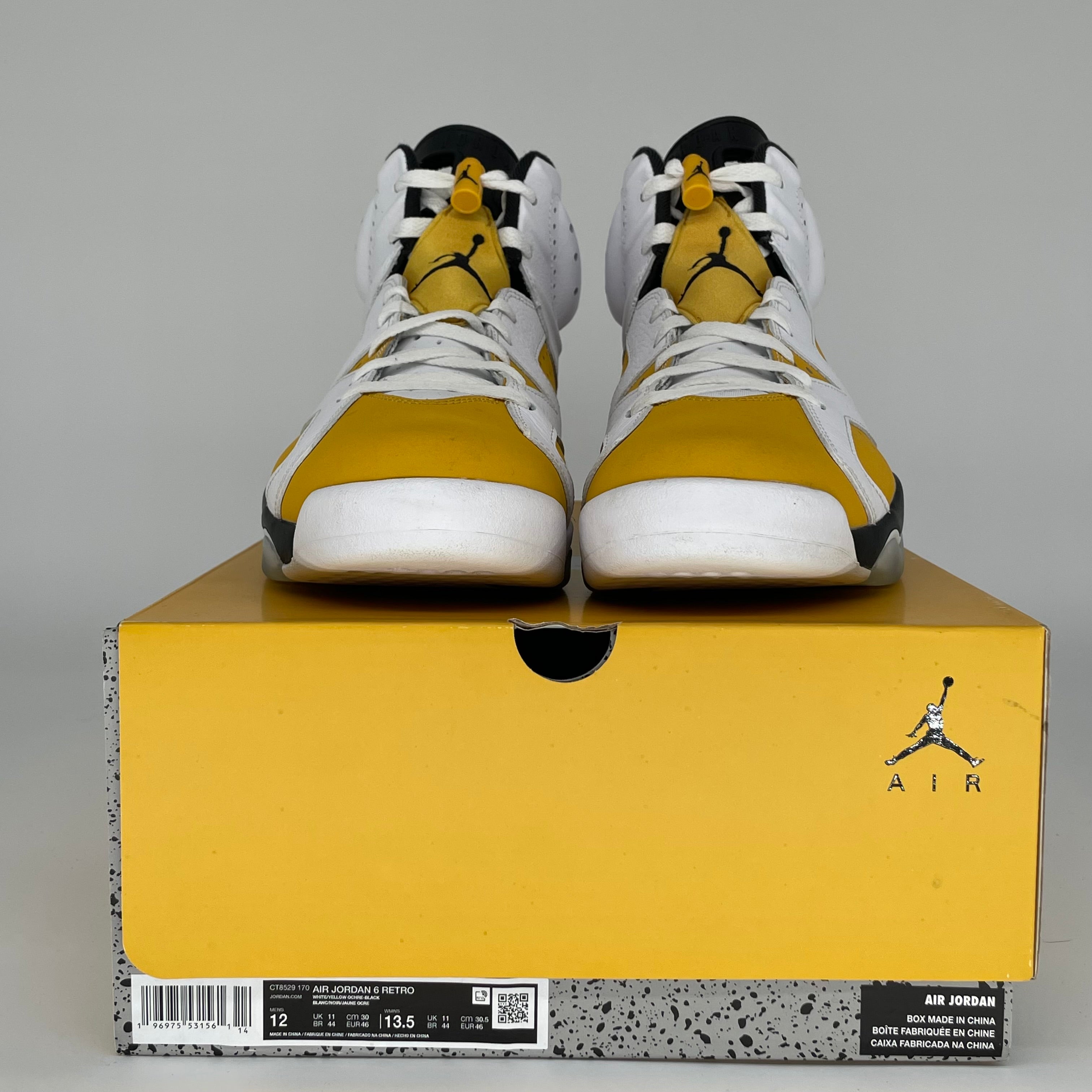 AIR JORDAN 6 YELLOW OCHRE SIZE 12 CT8529-170