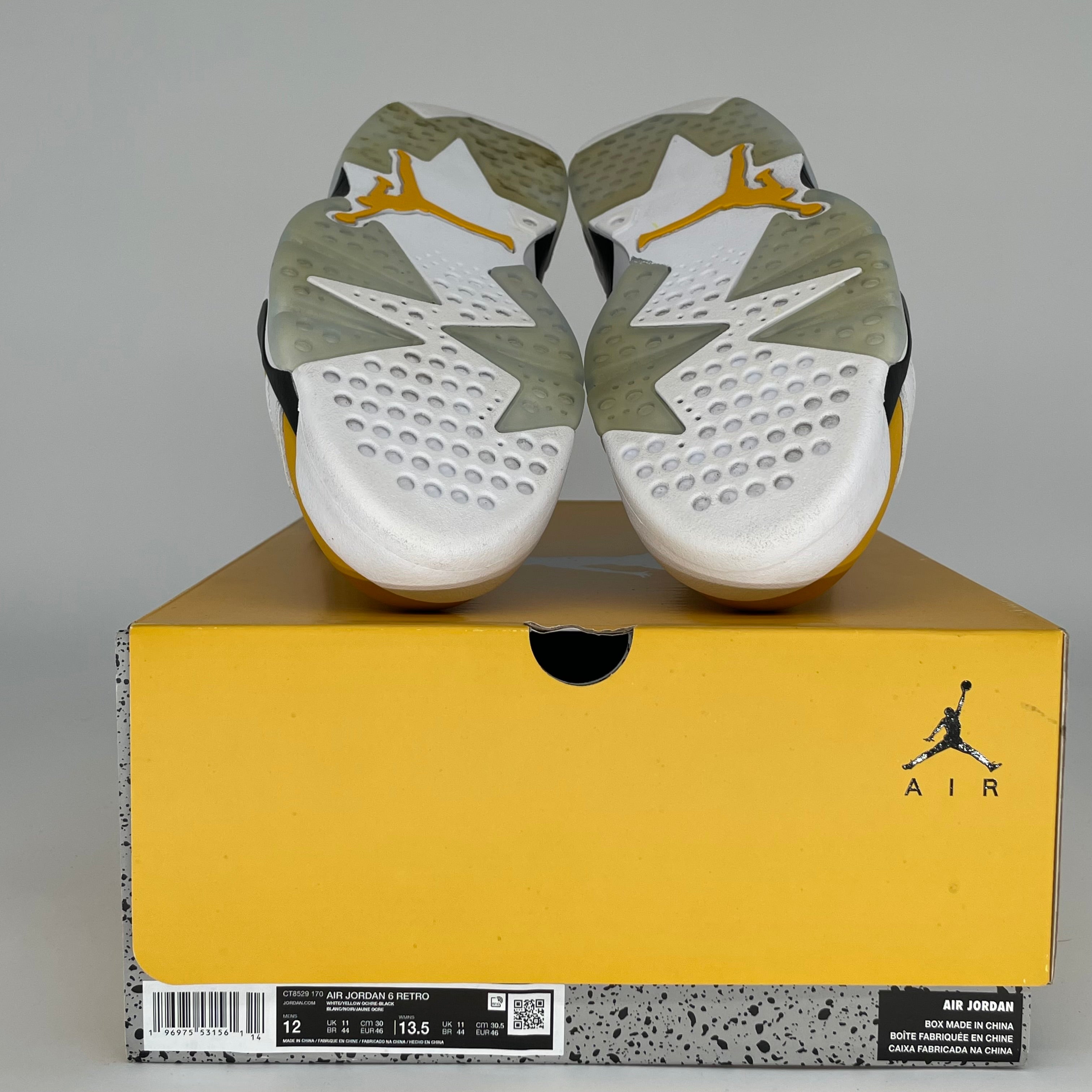 AIR JORDAN 6 YELLOW OCHRE SIZE 12 CT8529-170