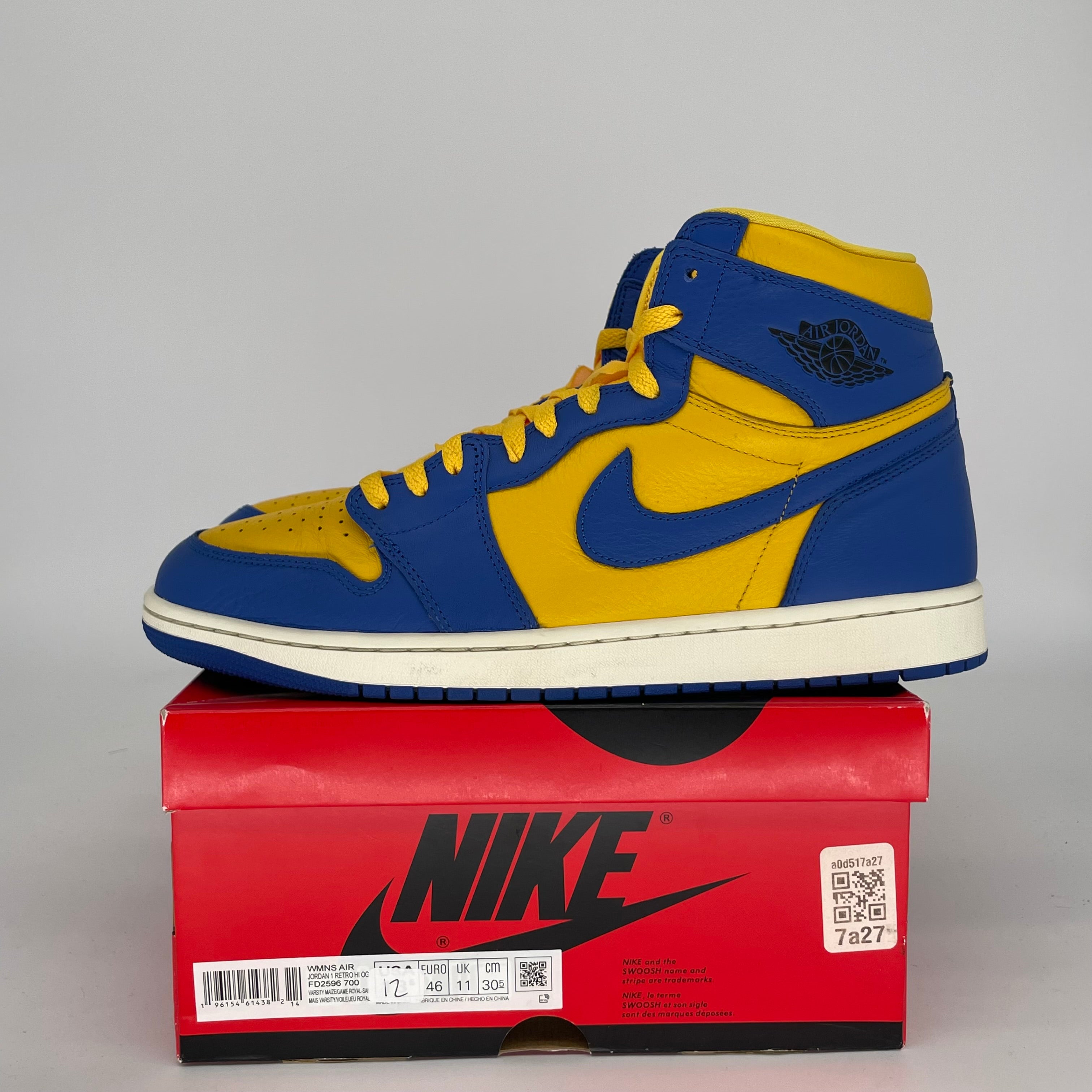 AIR JORDAN 1 REVERSE LANEY W SIZE 12/13.5W FD2596-700