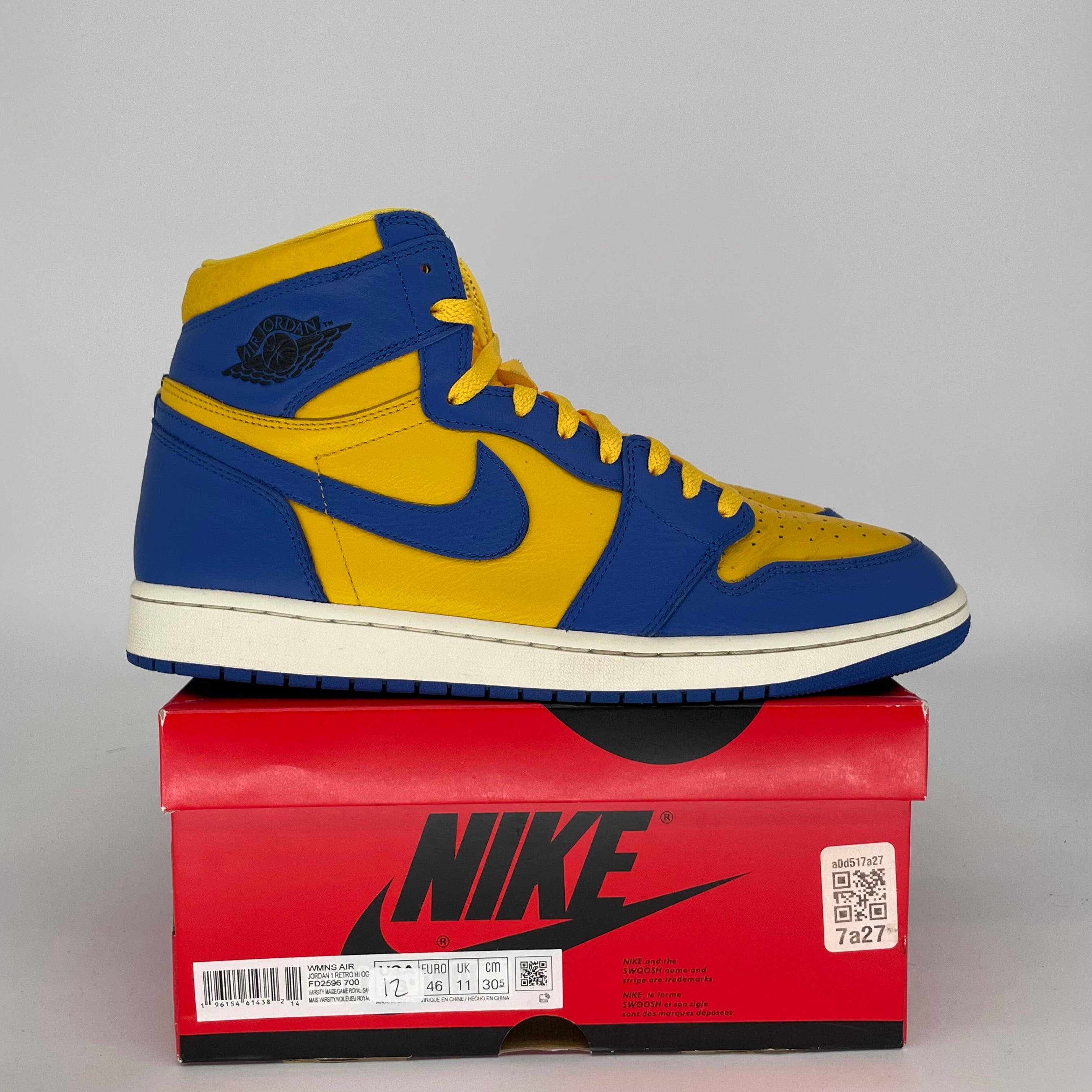 AIR JORDAN 1 REVERSE LANEY W SIZE 12/13.5W FD2596-700