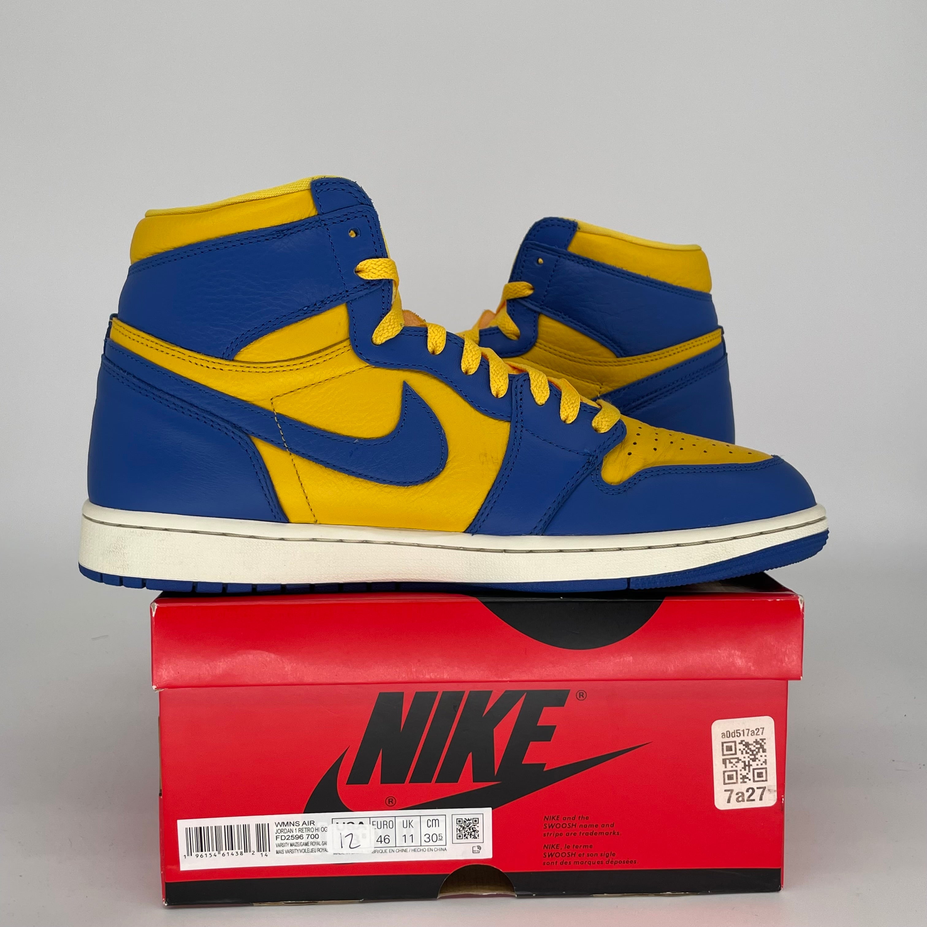 AIR JORDAN 1 REVERSE LANEY W SIZE 12/13.5W FD2596-700