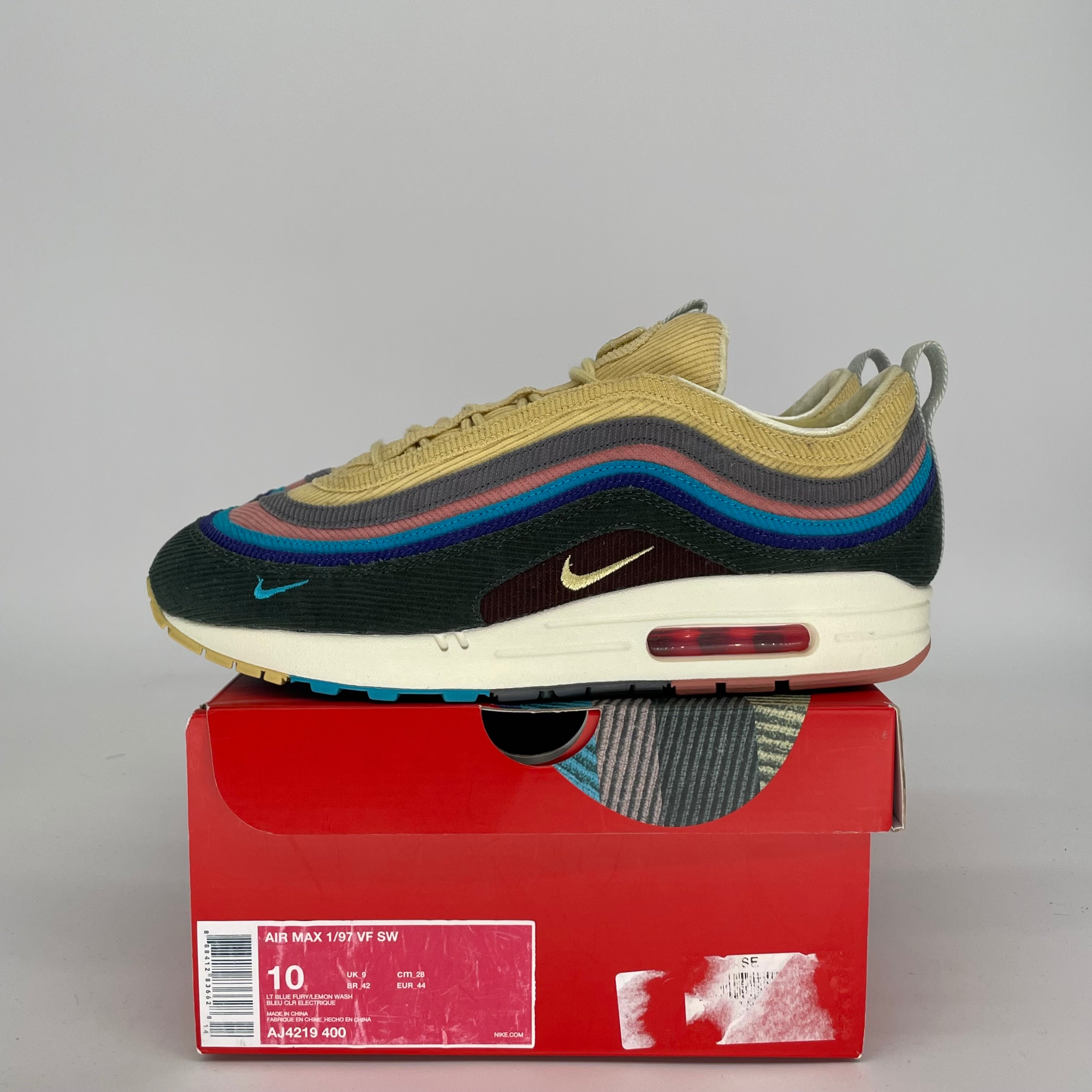 NIKE AIR MAX 97 SEAN WOTHERSPOON SIZE 10 AJ4219-400