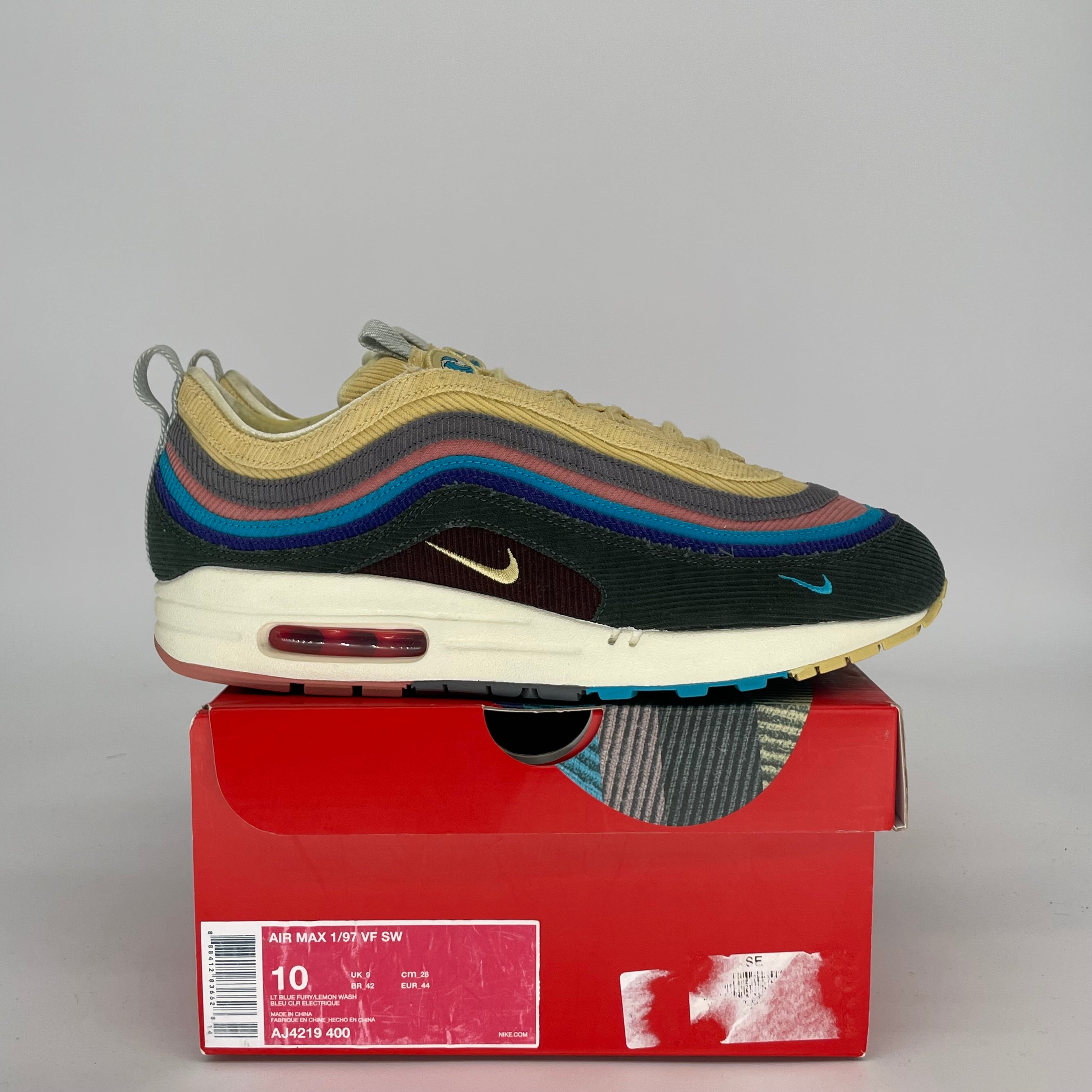 NIKE AIR MAX 97 SEAN WOTHERSPOON SIZE 10 AJ4219-400