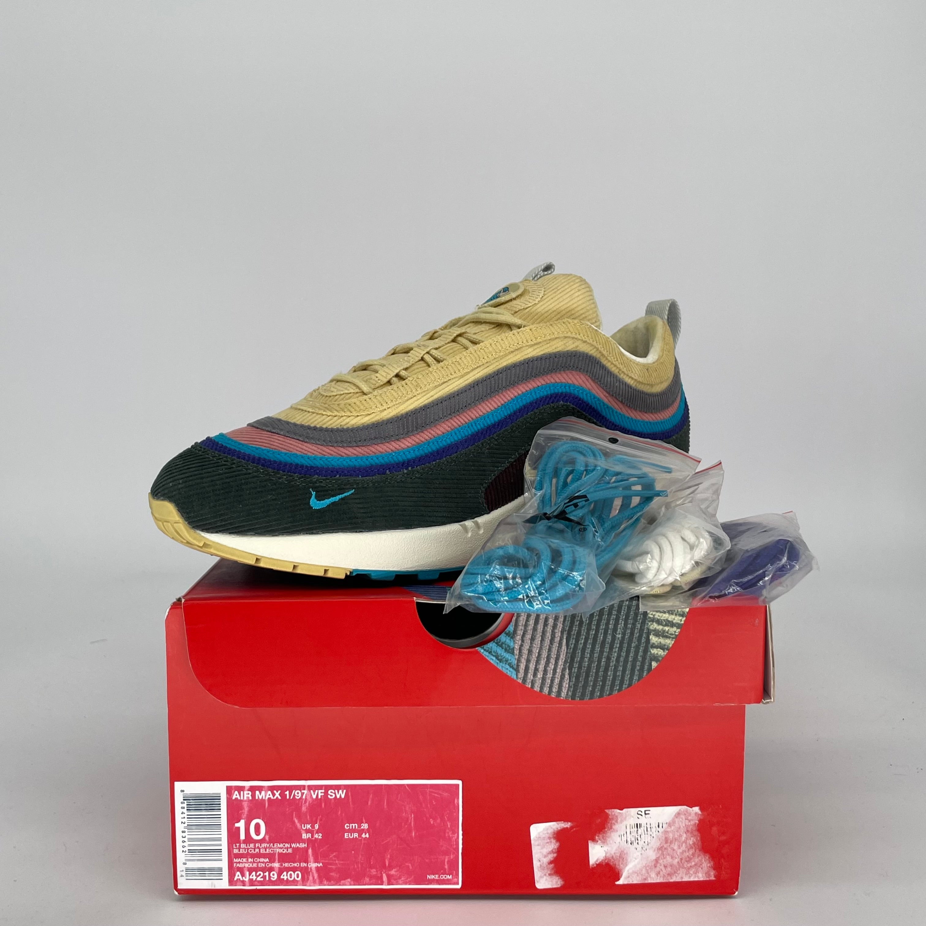 NIKE AIR MAX 97 SEAN WOTHERSPOON SIZE 10 AJ4219-400