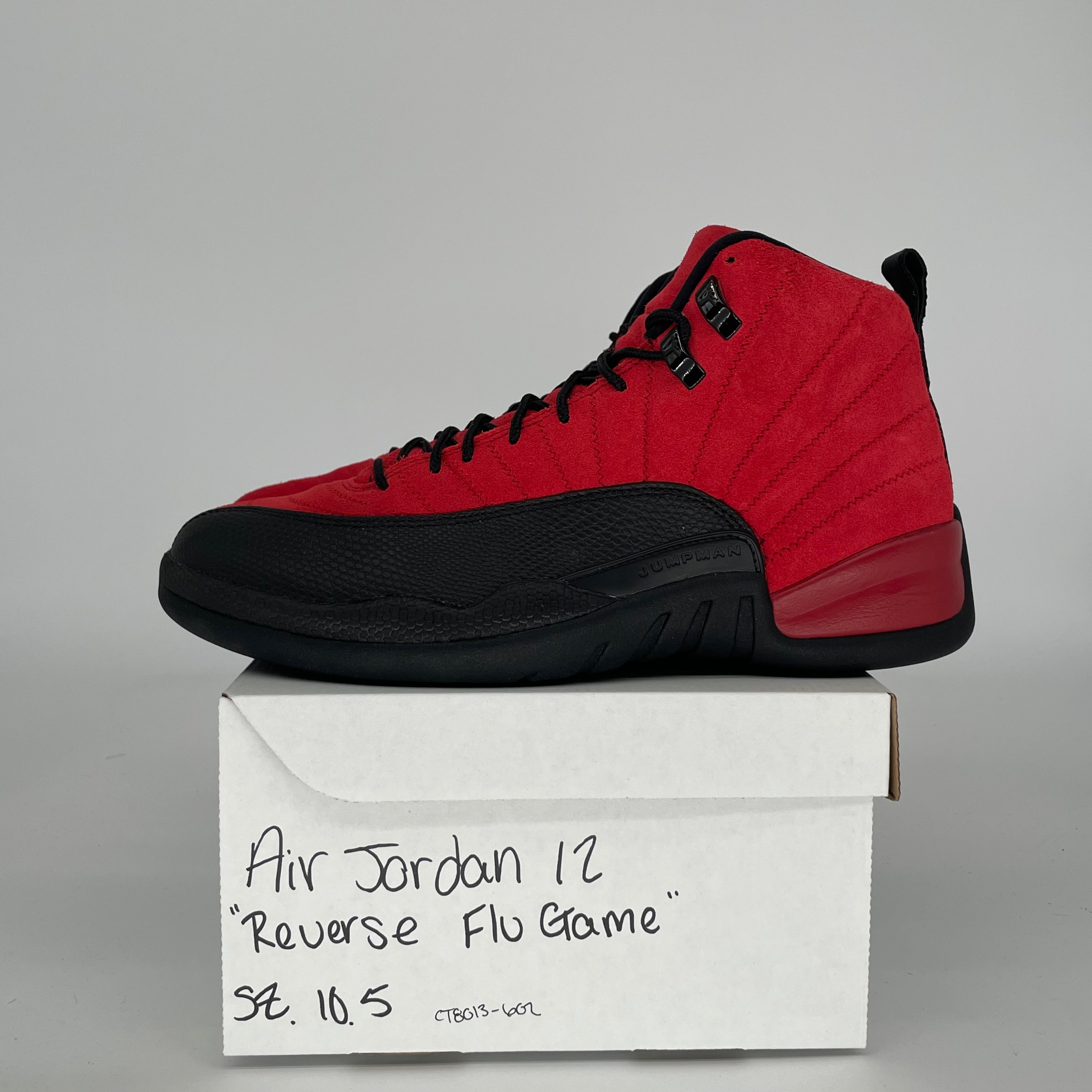 AIR JORDAN 12 REVERSE FLU GAME SIZE 10.5 CT8013-602