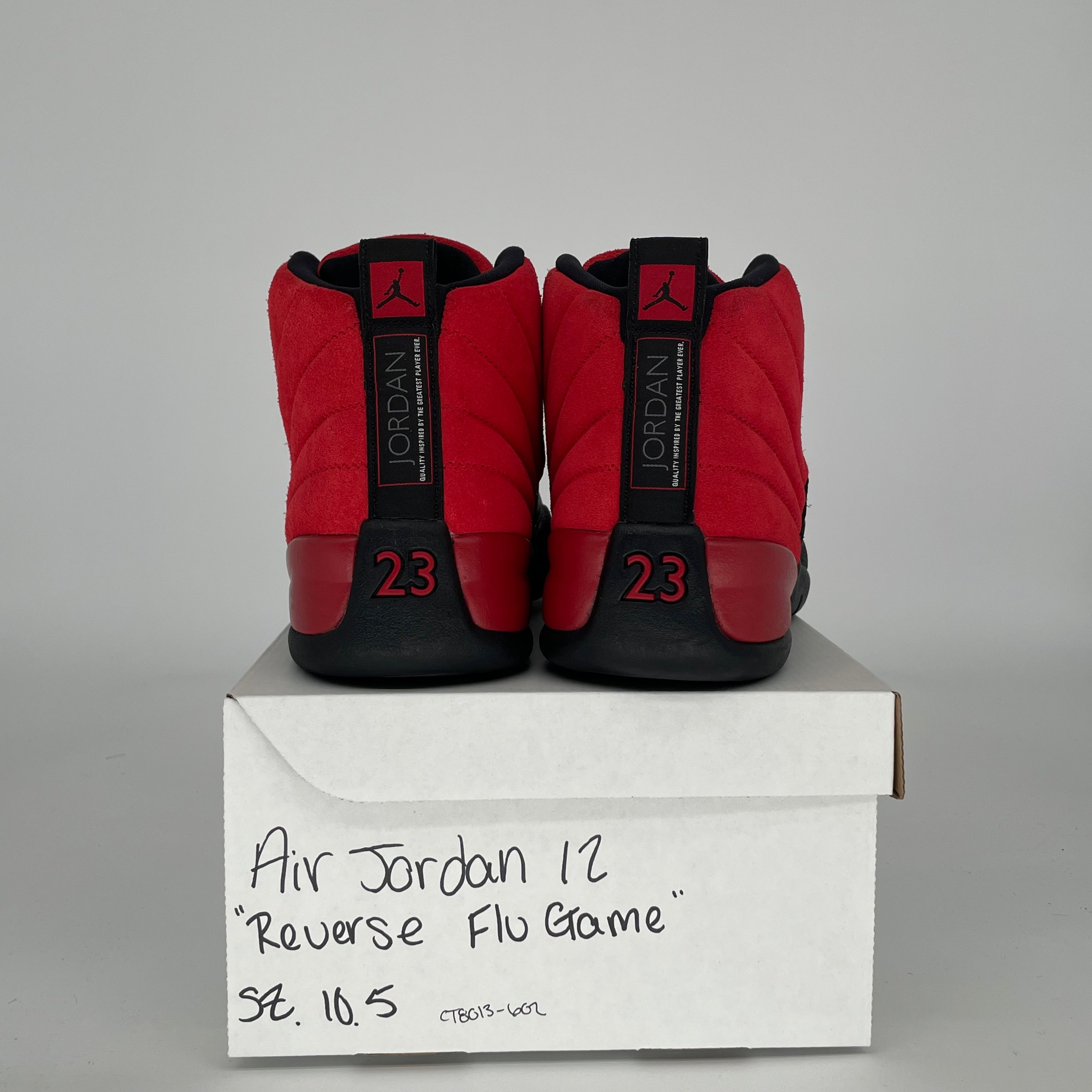 AIR JORDAN 12 REVERSE FLU GAME SIZE 10.5 CT8013-602