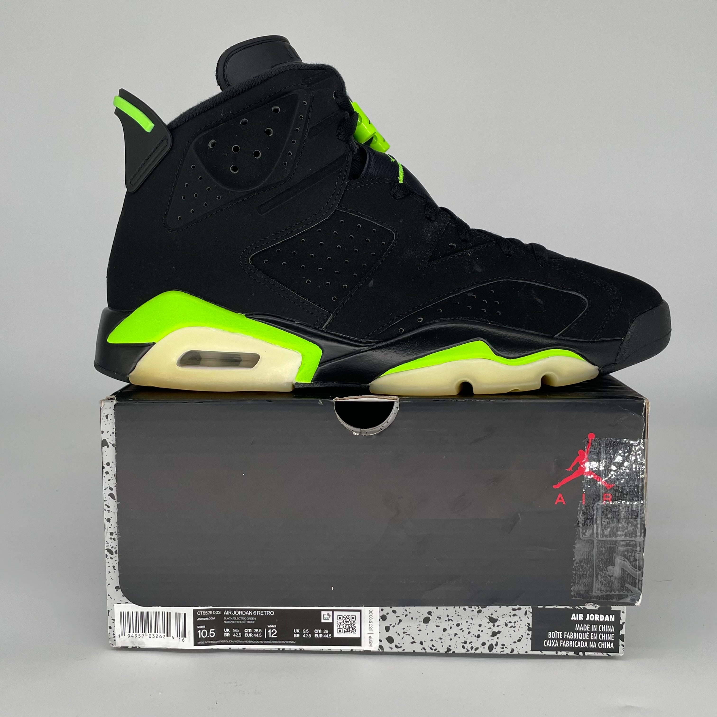 AIR JORDAN 6 ELECTRIC GREEN SIZE 10.5 CT8529-003