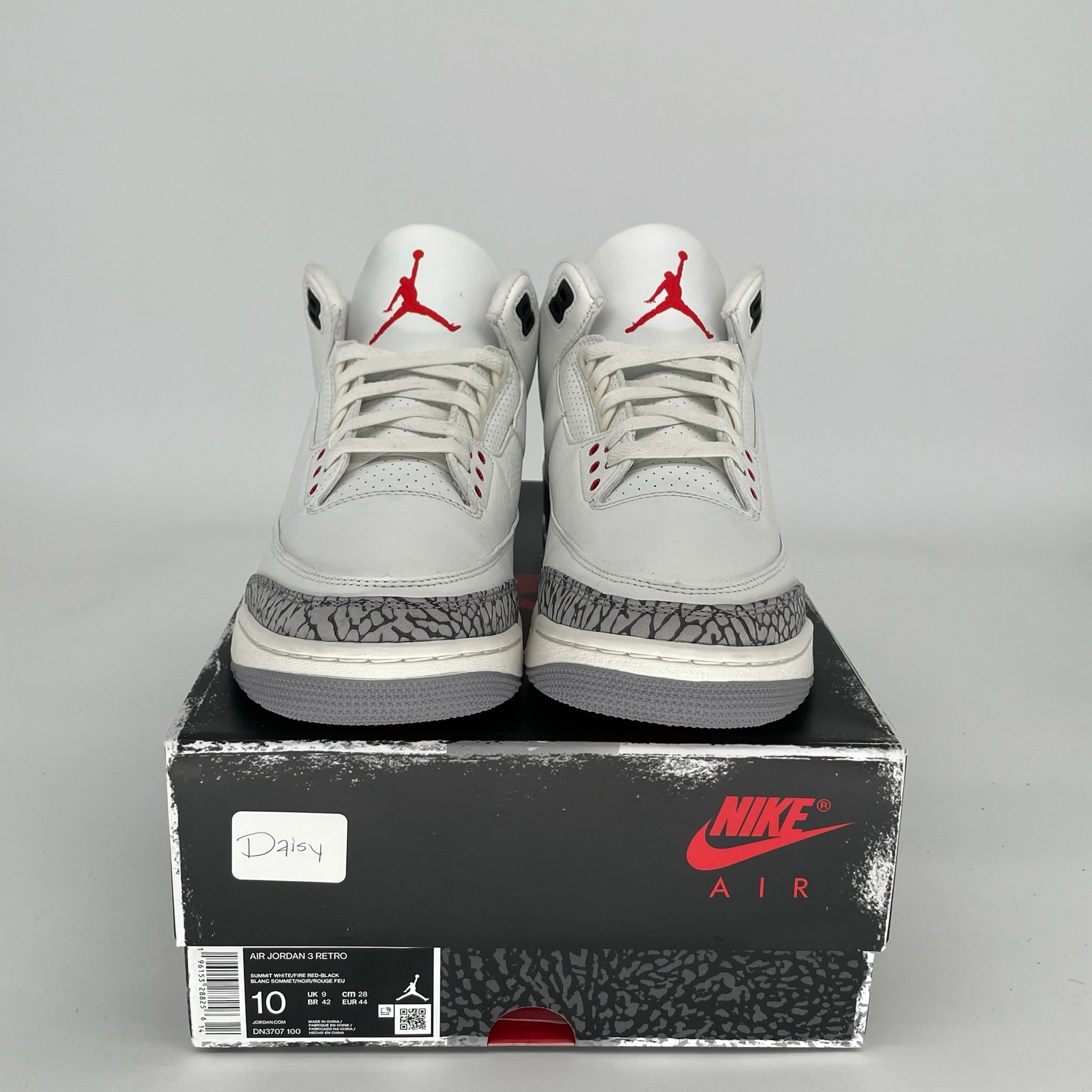 AIR JORDAN 3 WHITE CEMENT REIMAGINED SIZE 10 DN3707-100