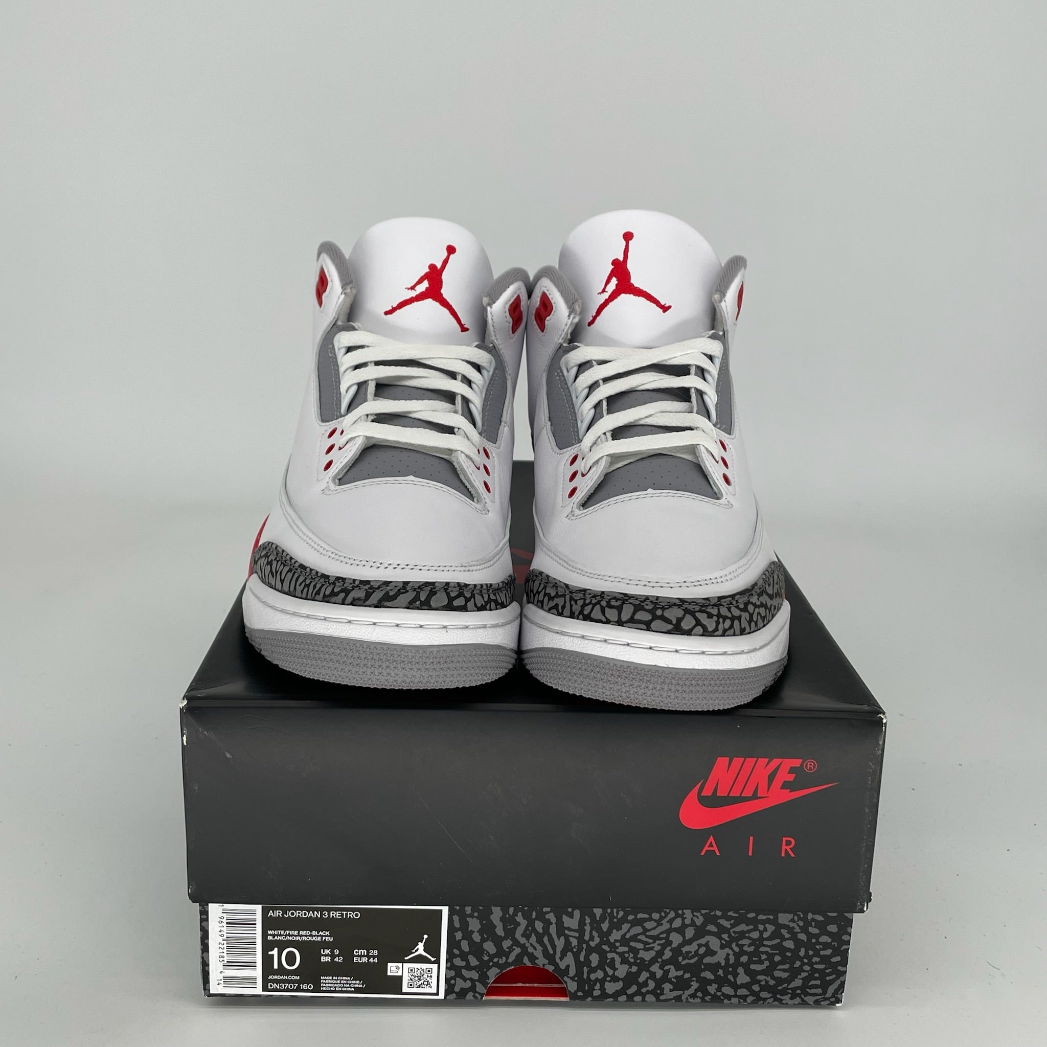 AIR JORDAN 3 FIRE RED SIZE 10 DN3707-160