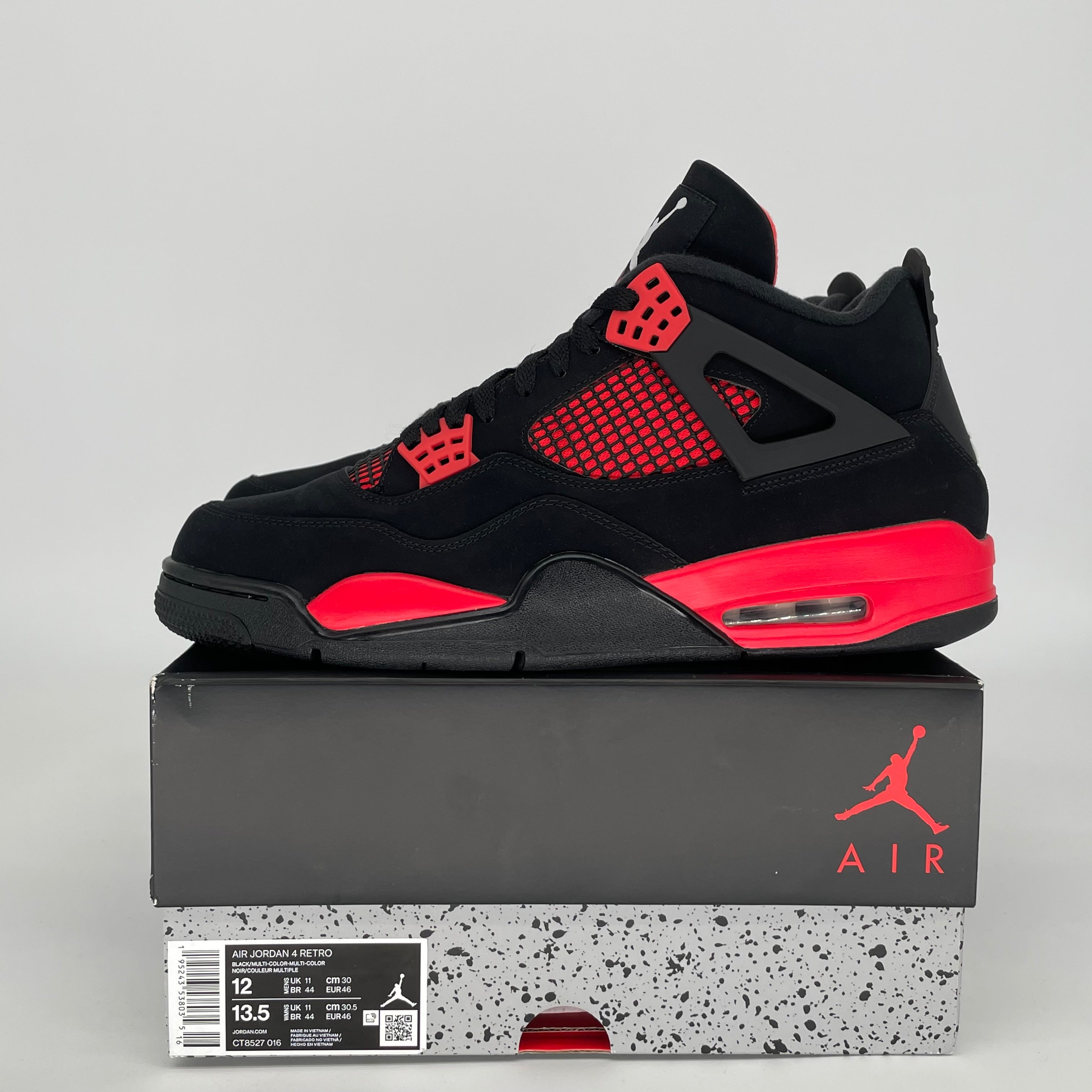 AIR JORDAN 4 RED THUNDER SIZE 12 CT8527-016