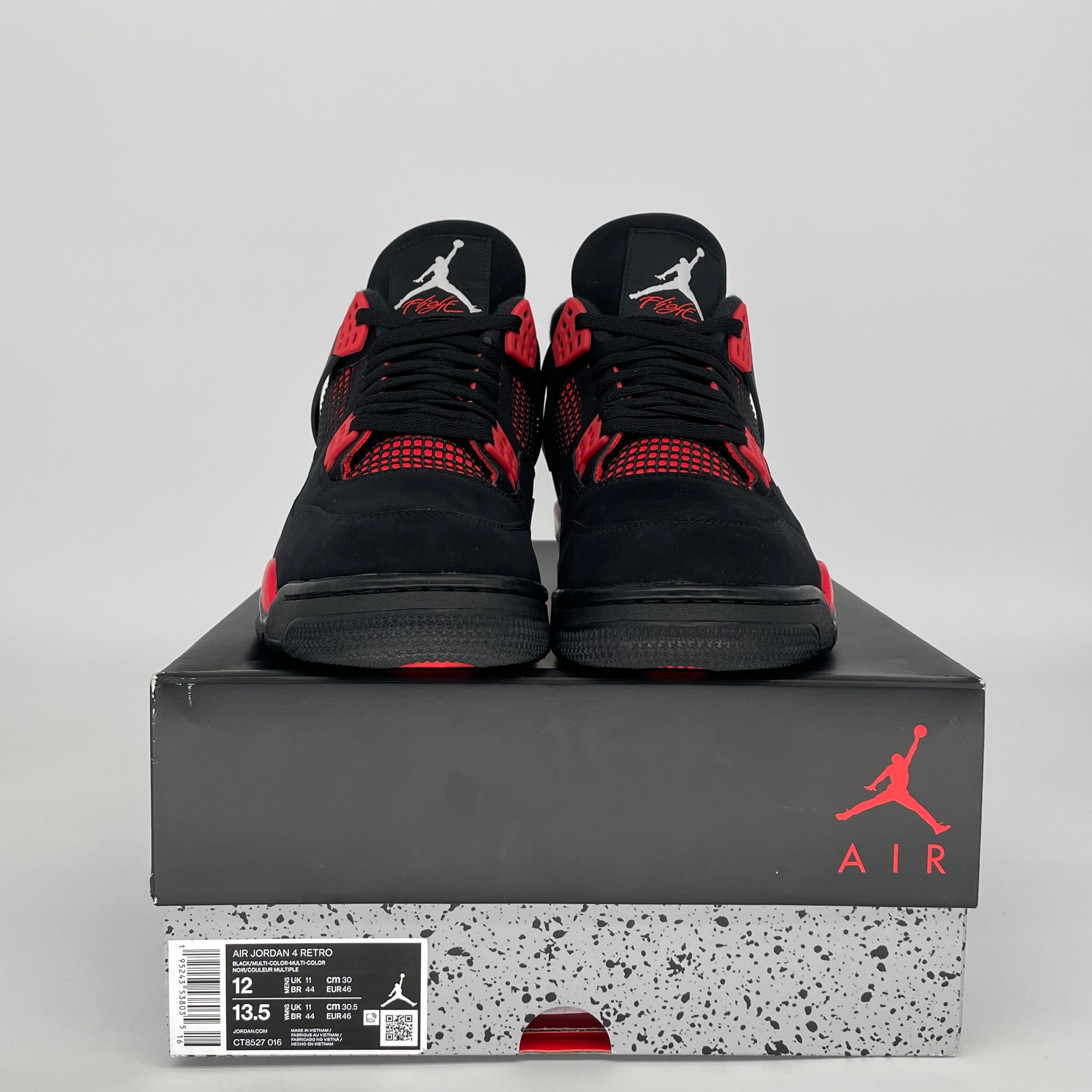 AIR JORDAN 4 RED THUNDER SIZE 12 CT8527-016