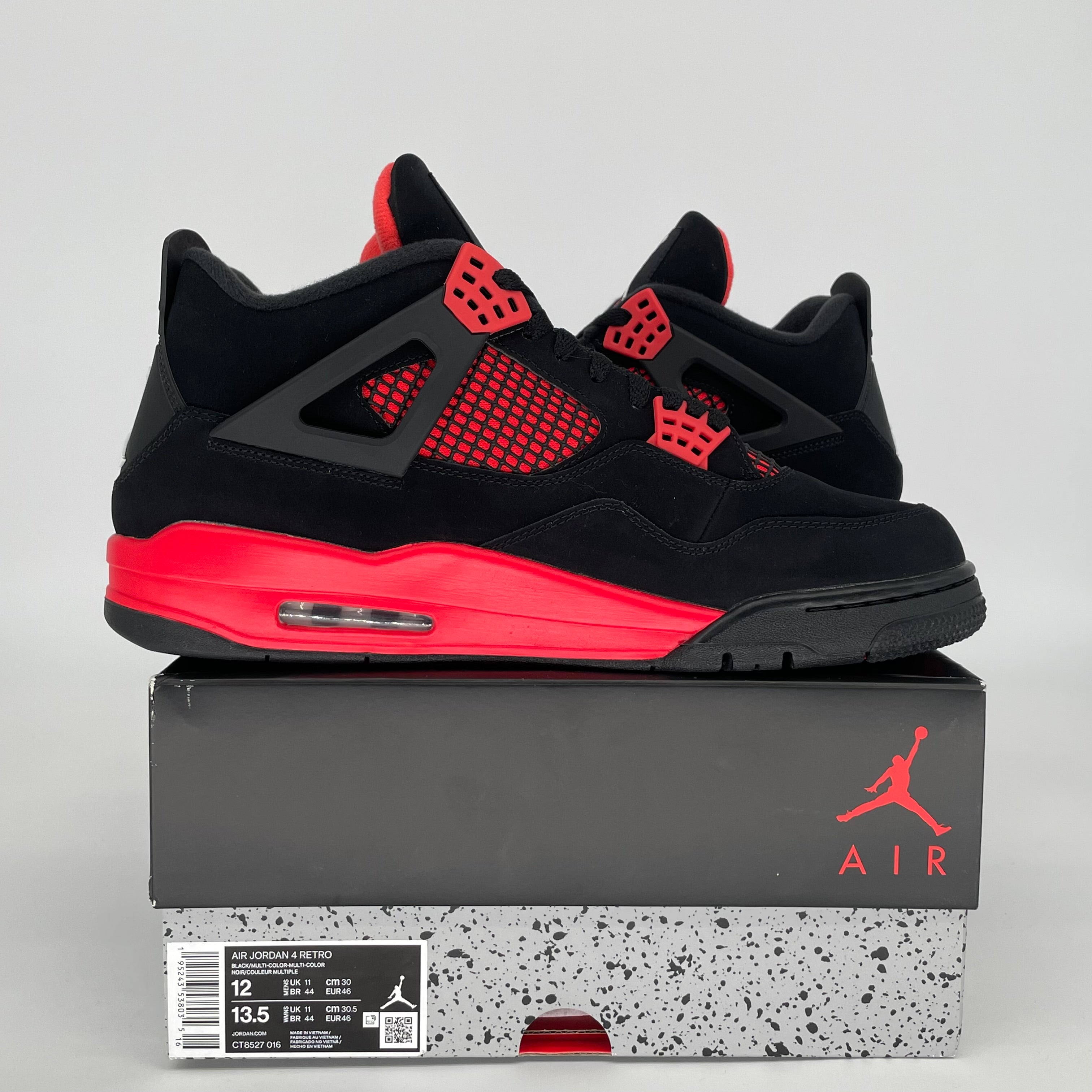 AIR JORDAN 4 RED THUNDER SIZE 12 CT8527-016