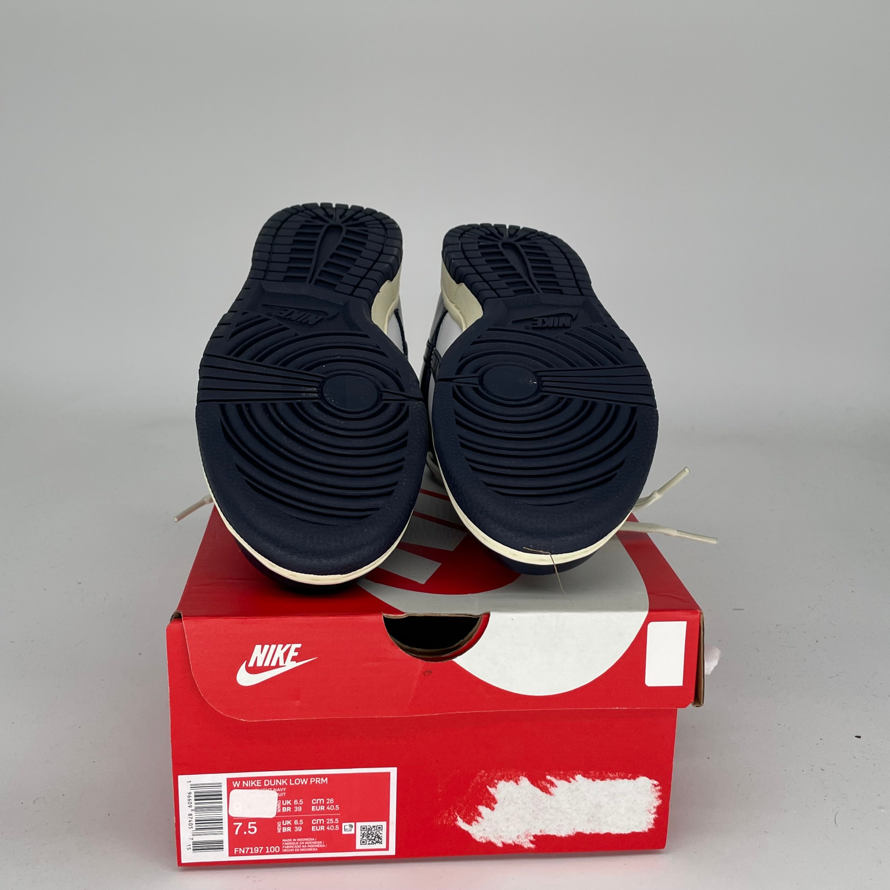NIKE DUNK LOW VINTAGE NAVY W SIZE 7.5/9W FN7197-100