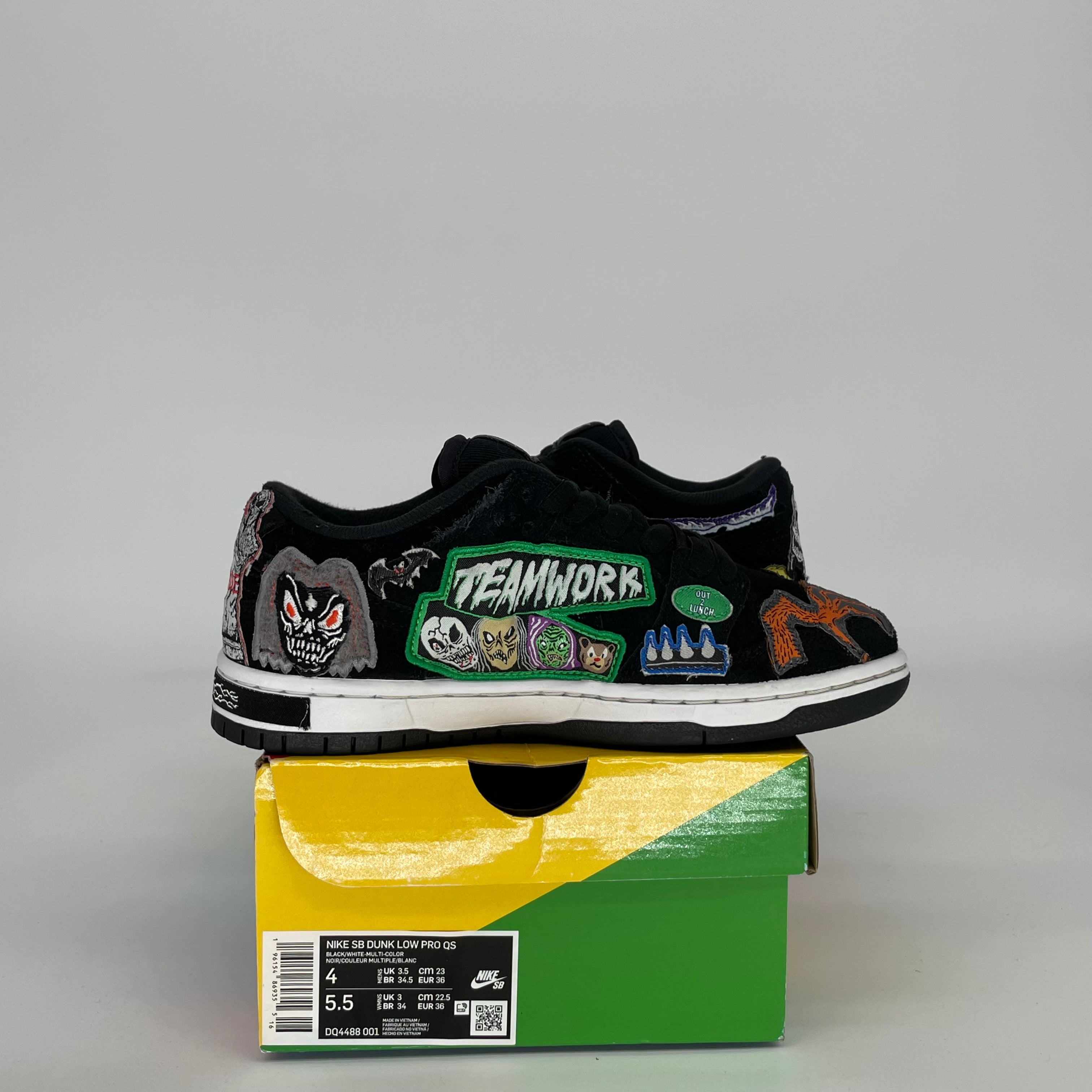 NIKE SB DUNK LOW NECKFACE SIZE 4 DQ4488-001