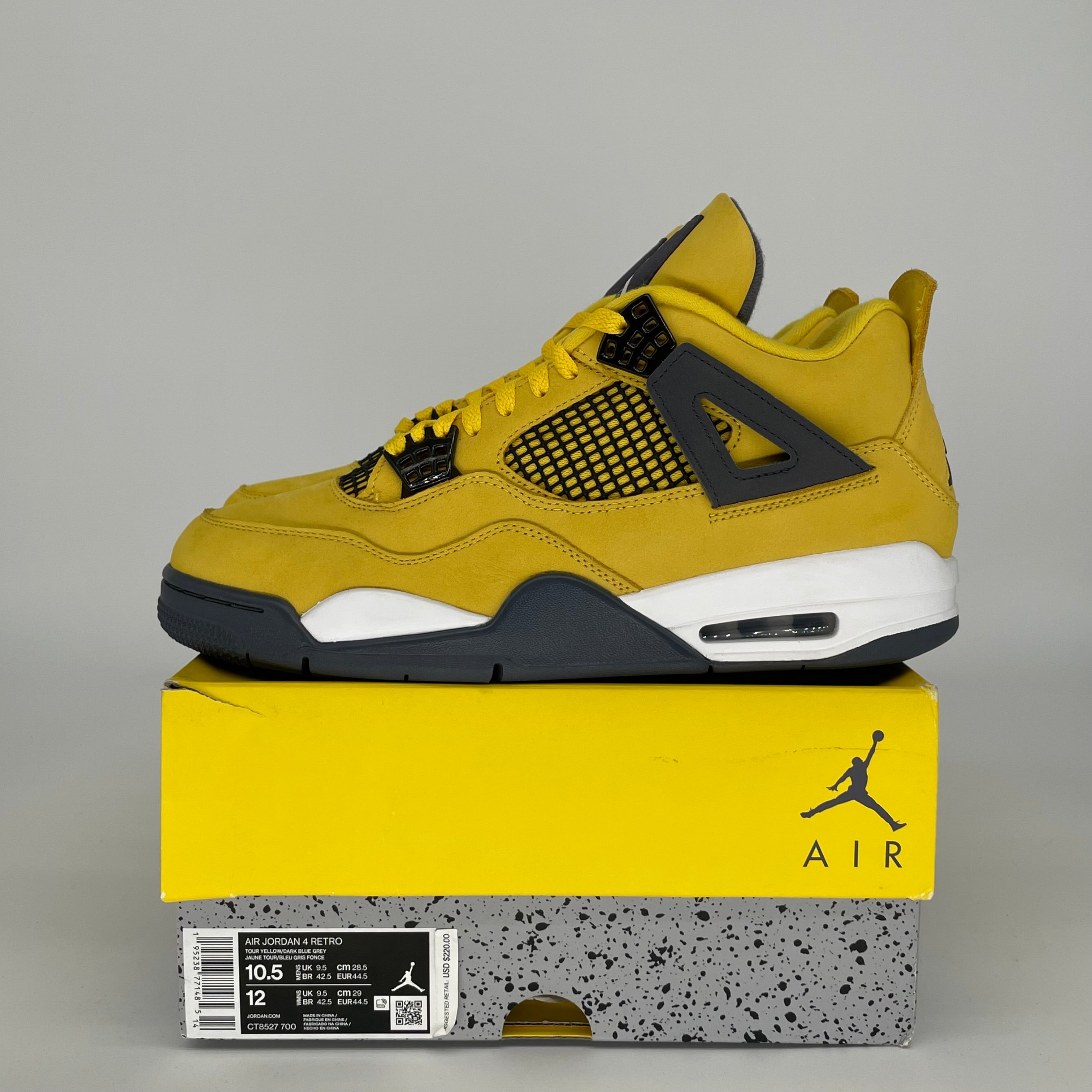 AIR JORDAN 4 LIGHTNING SIZE 10.5 CT8527-700