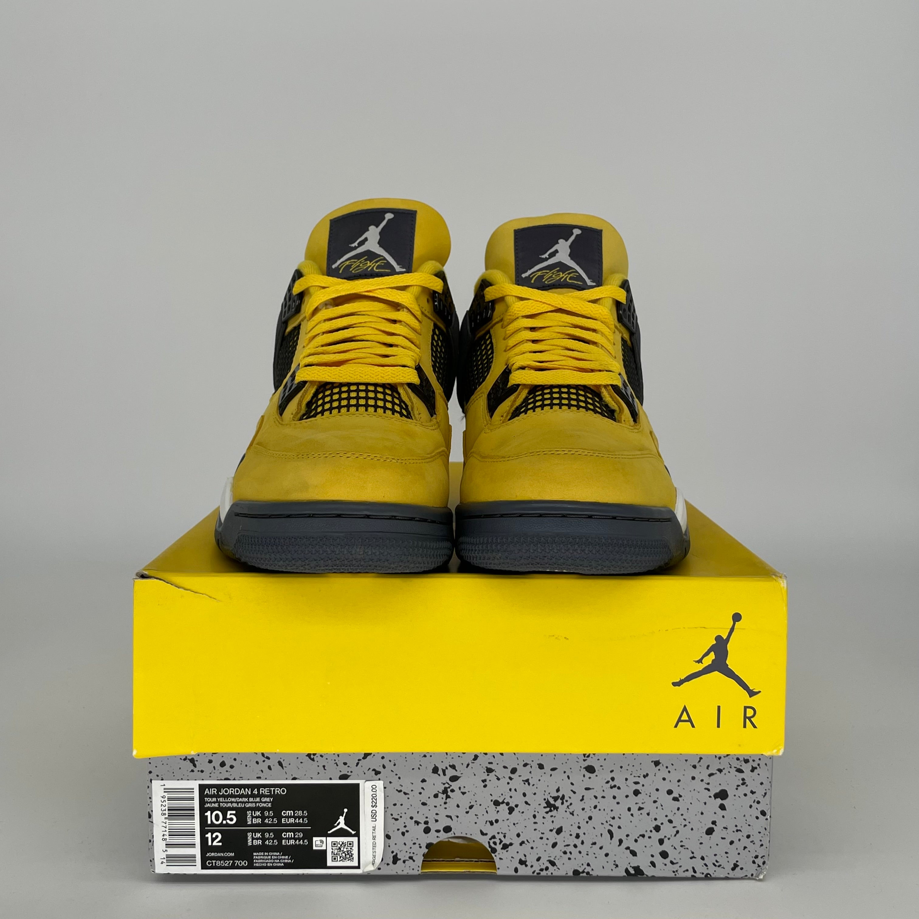 AIR JORDAN 4 LIGHTNING SIZE 10.5 CT8527-700