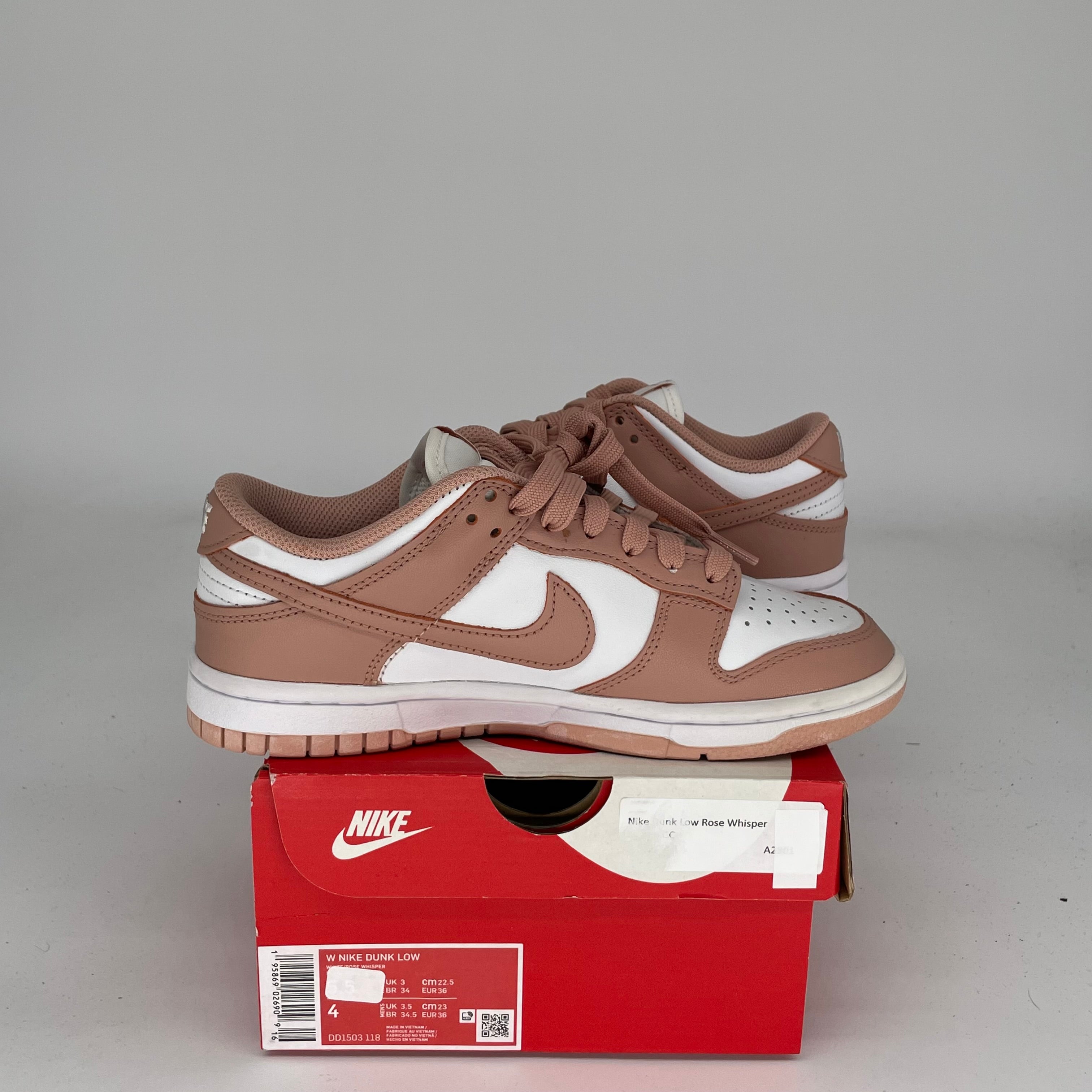 NIKE DUNK LOW ROSE WHISPER W SIZE 4/5.5W DD1503-118