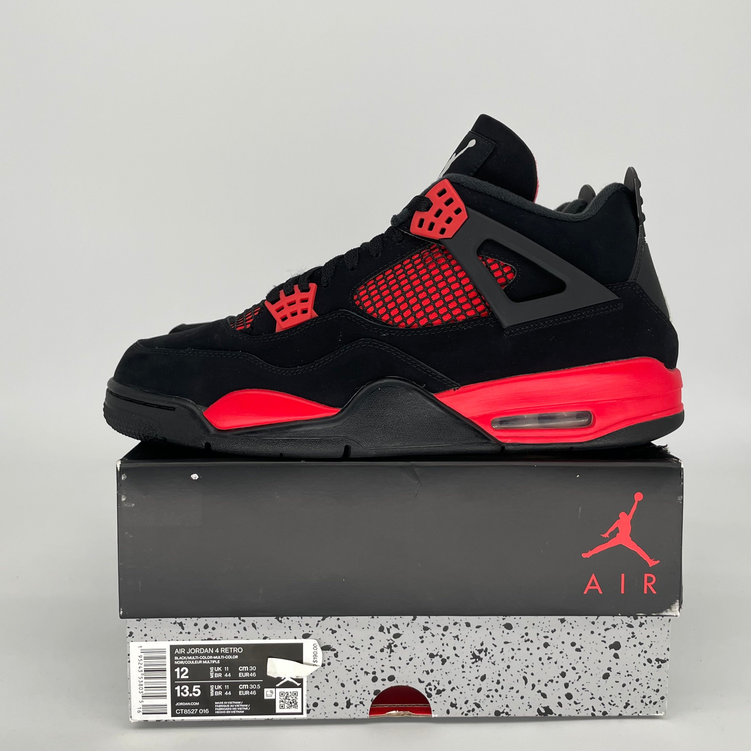 AIR JORDAN 4 RED THUNDER SIZE 12 CT8527-016