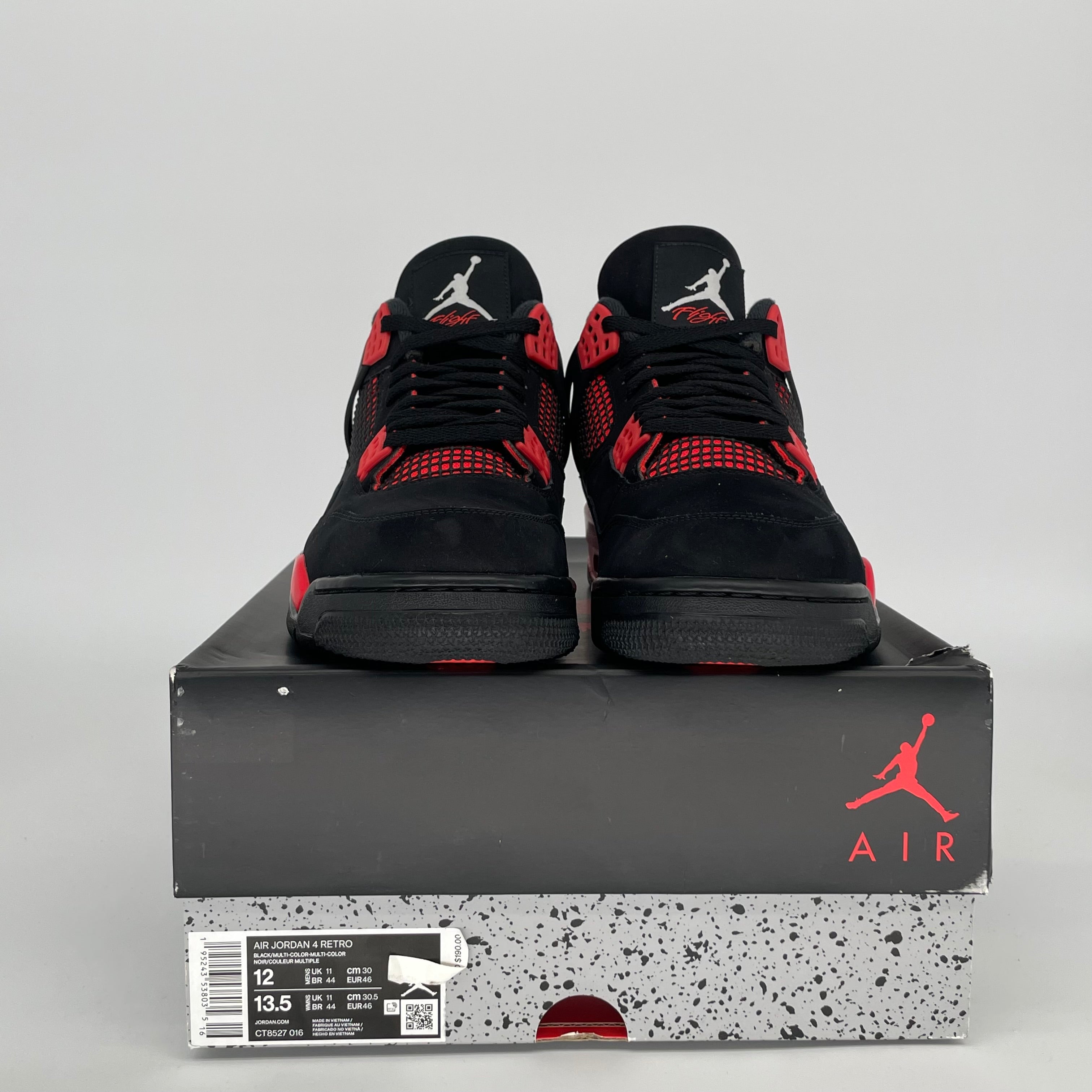 AIR JORDAN 4 RED THUNDER SIZE 12 CT8527-016