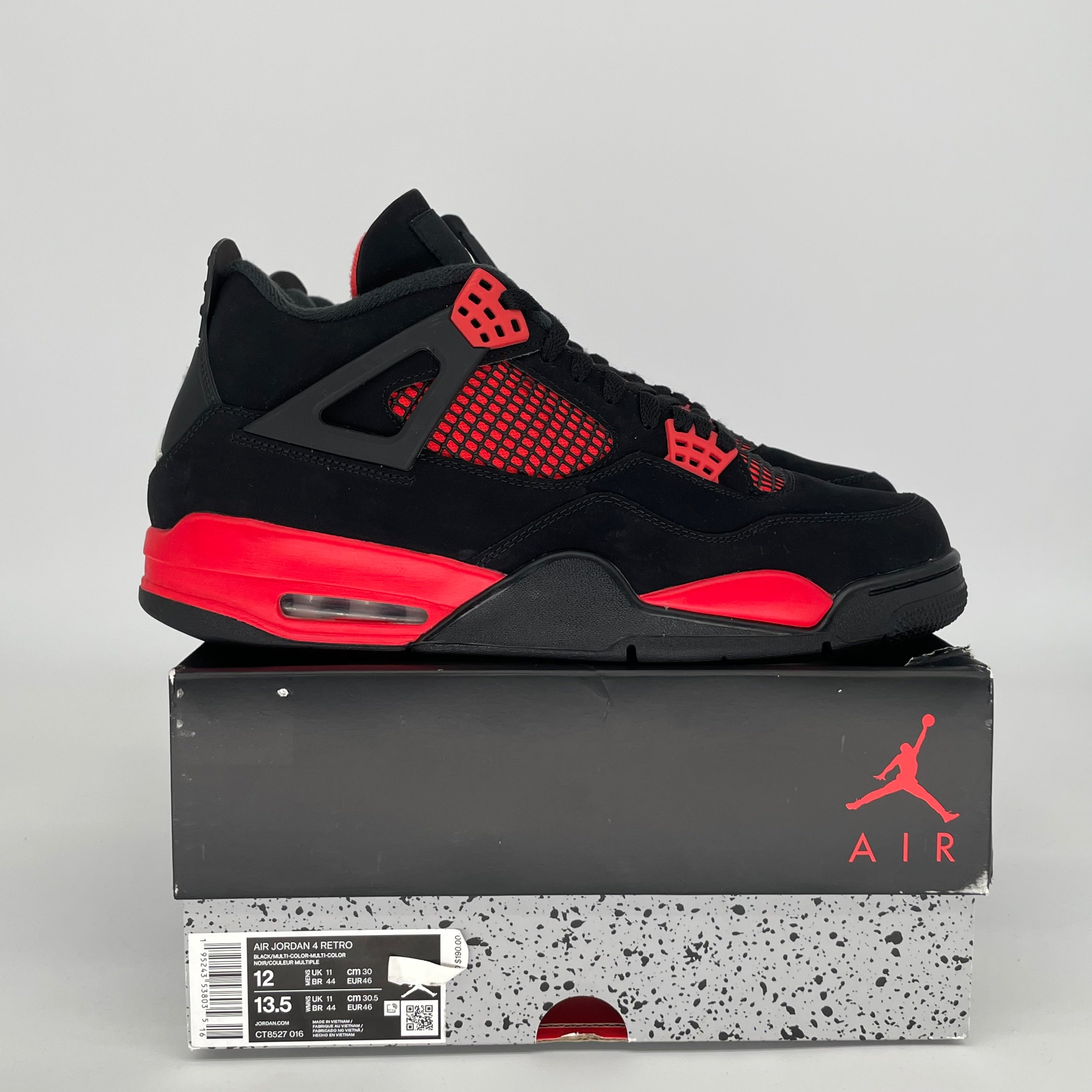 AIR JORDAN 4 RED THUNDER SIZE 12 CT8527-016