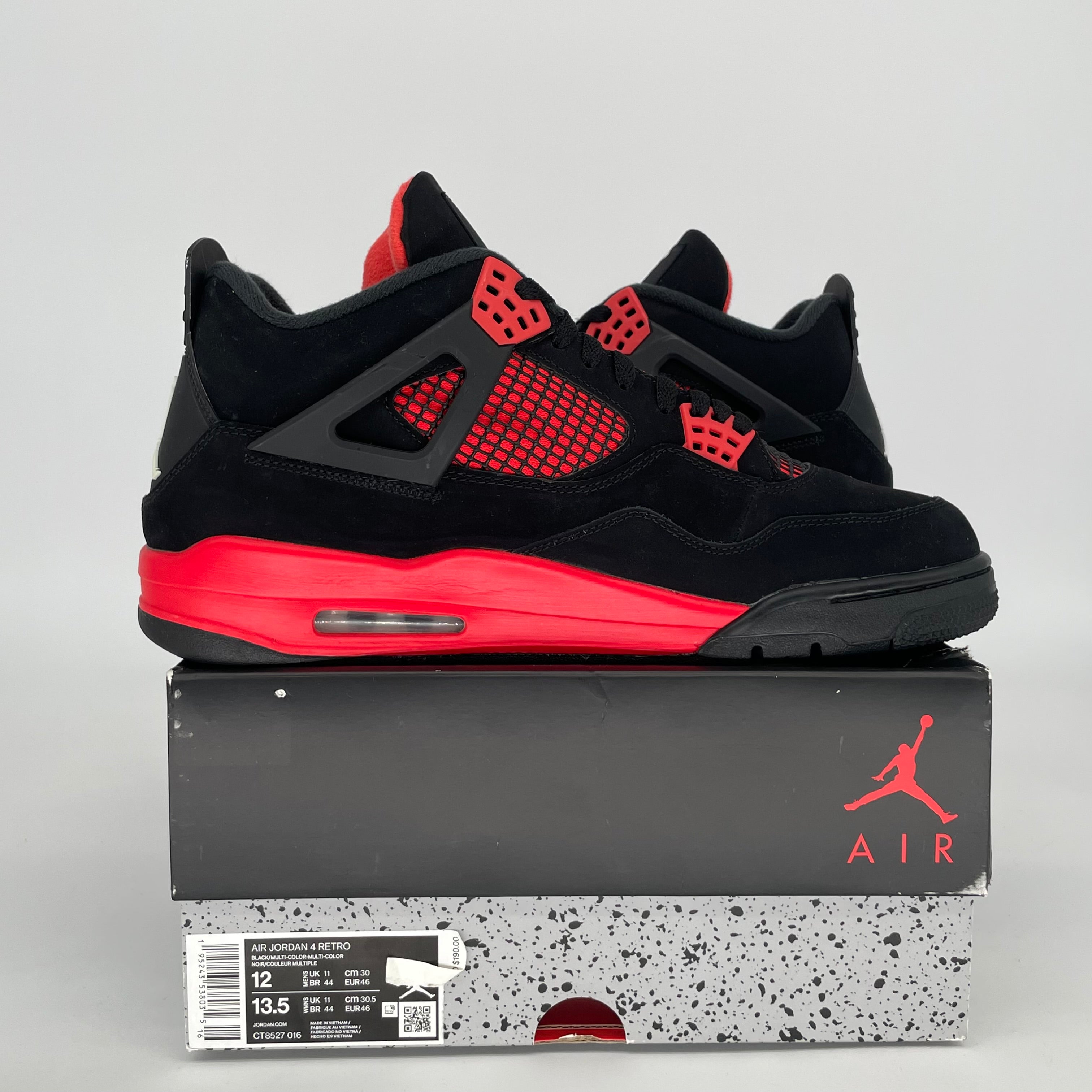 AIR JORDAN 4 RED THUNDER SIZE 12 CT8527-016